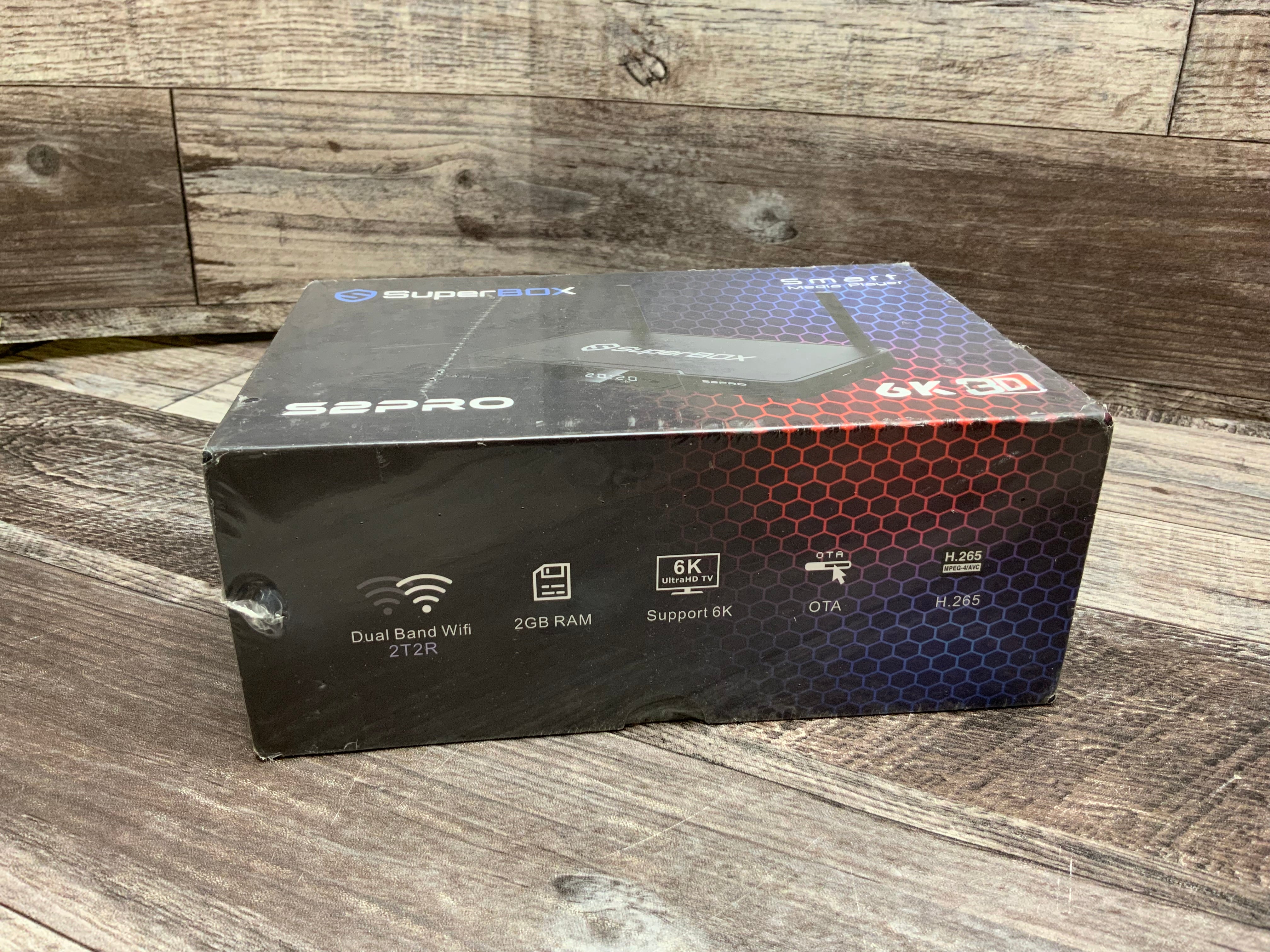 Superbox S2 Pro Media Player 6K Android 9.0 TV Dual-Band Wifi 2.4G/5G Compatible (8095013241070)