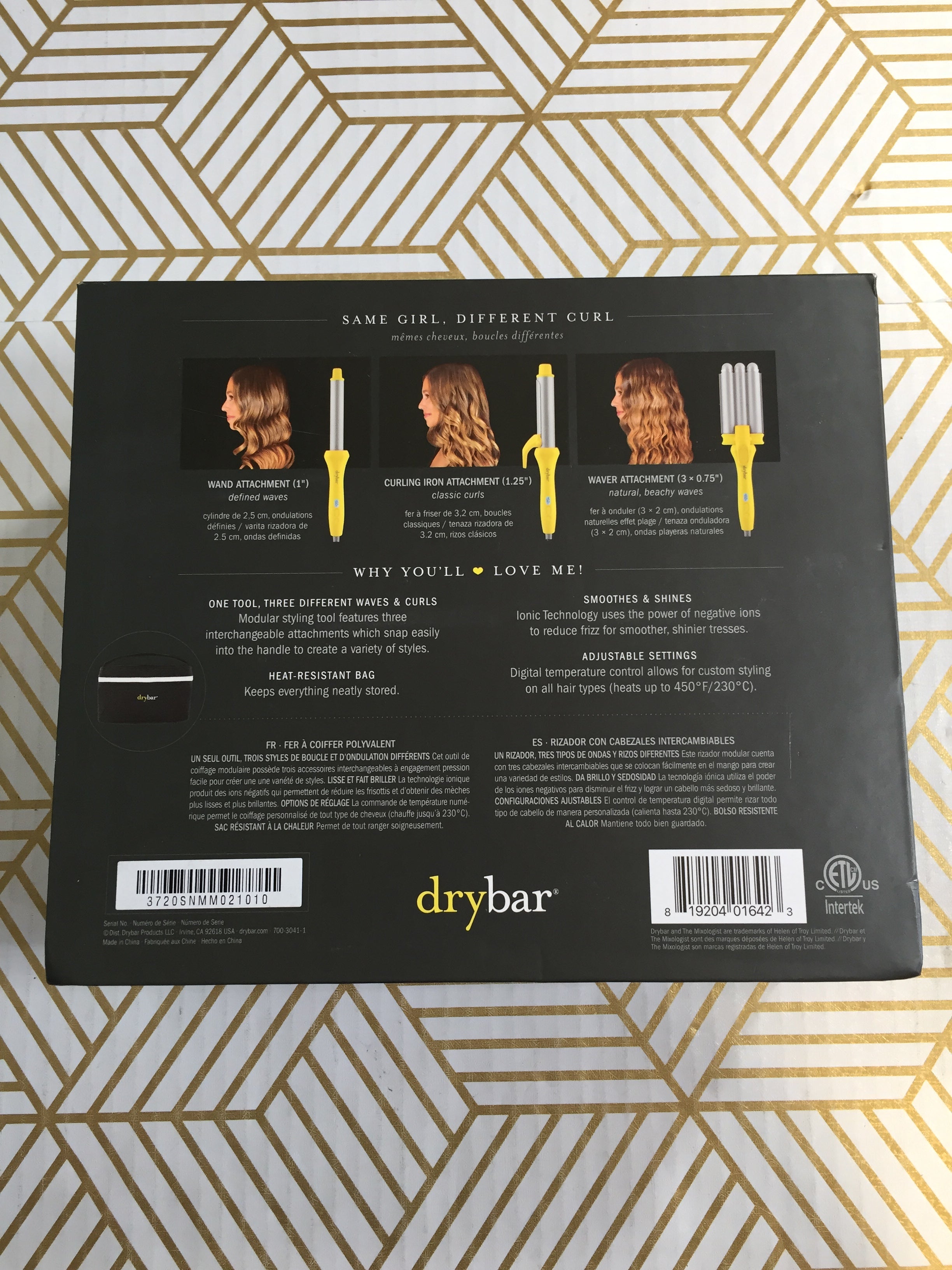 Drybar The Mixologist Interchangeable Styling Iron Kit *EXCELLENT COND