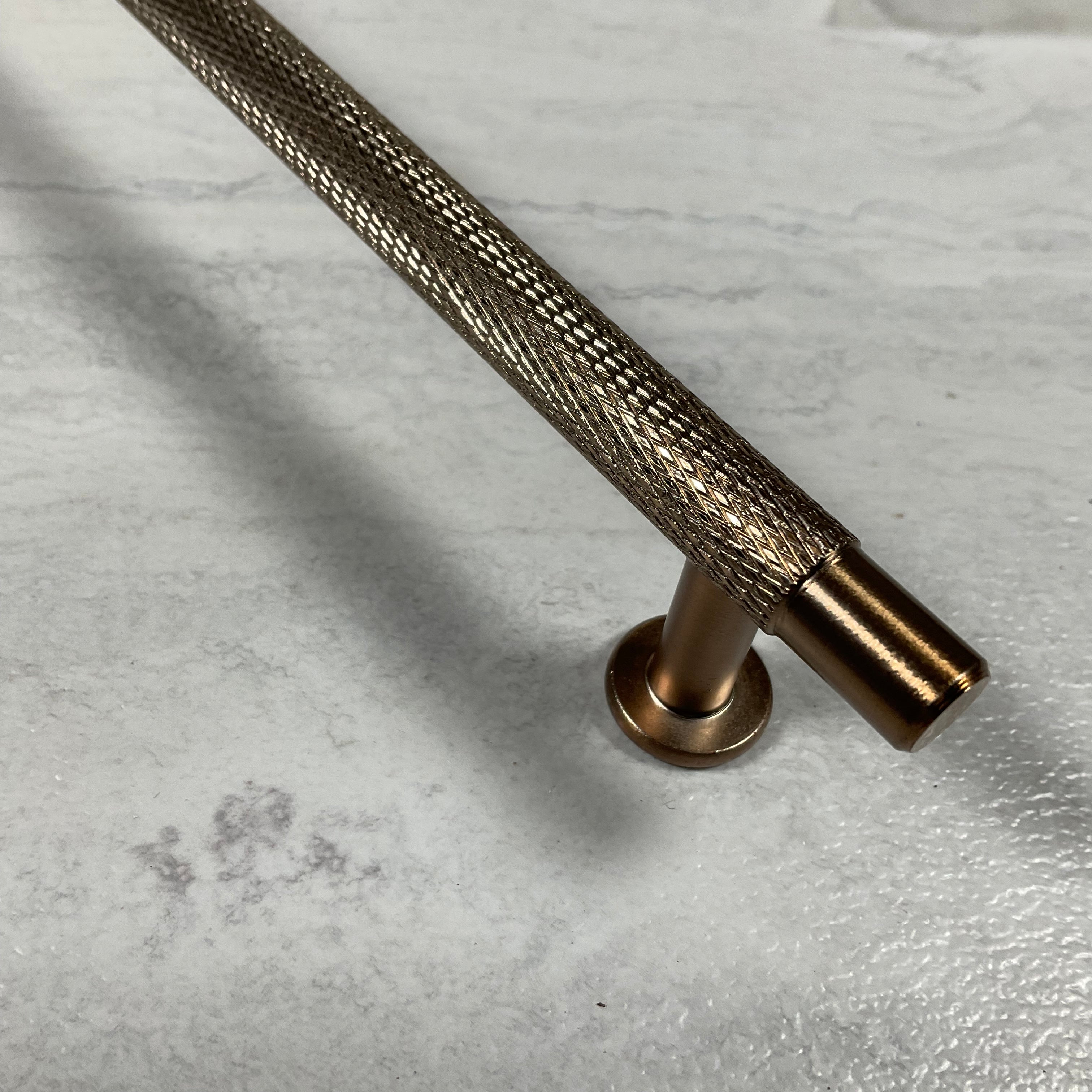 (Lot of 5) Liberty Knurled 5-1/16 in. (128 mm) Champagne Bronze Bar Drawer Pull (7457373946094)