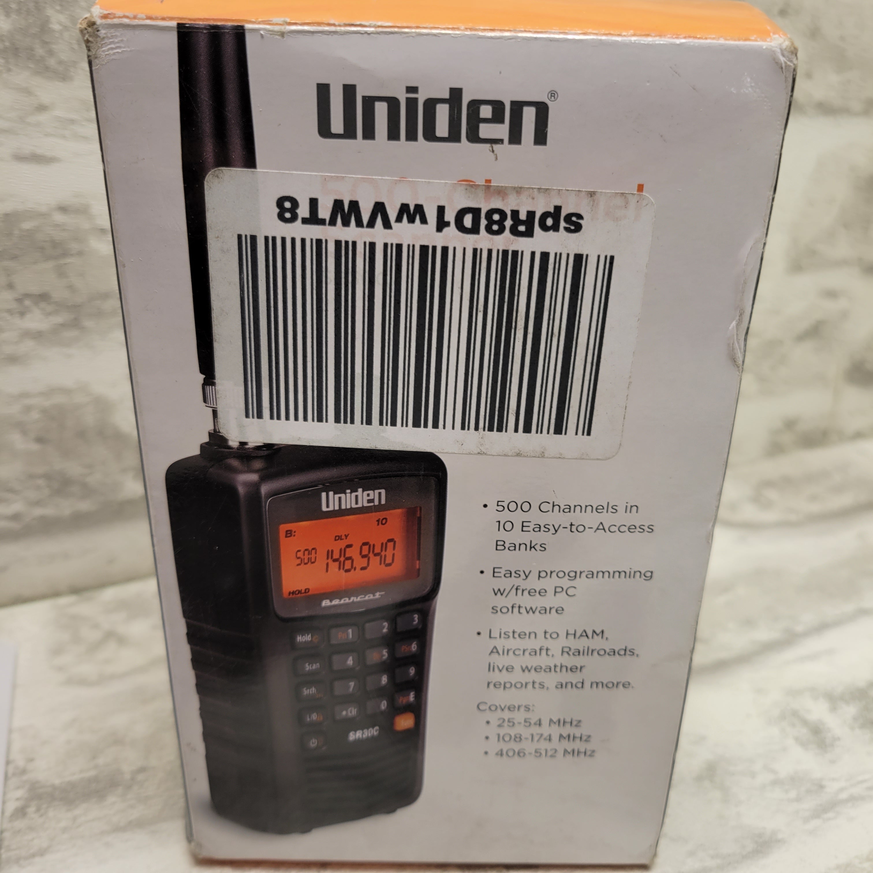 Uniden Bearcat SR30C, 500-Channel Compact Handheld Scanner (7619021504750)