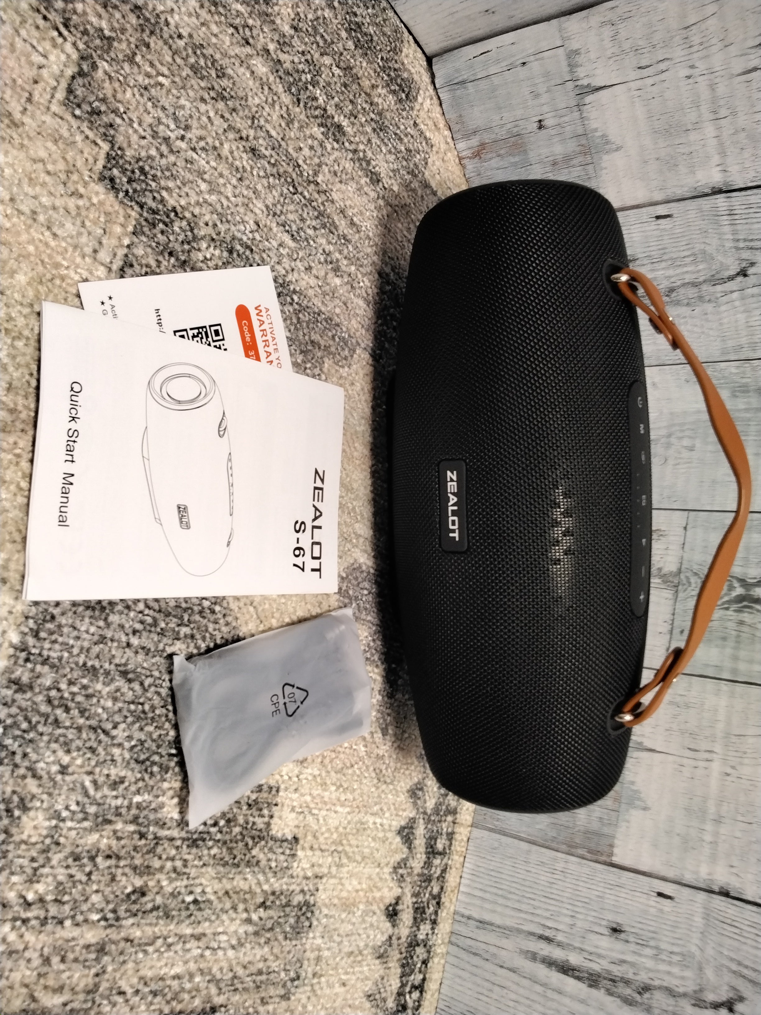 ZEALOT S-67 Portable Bluetooth Speaker with BassUp Technology, IPX6 Waterproof (7931514519790)