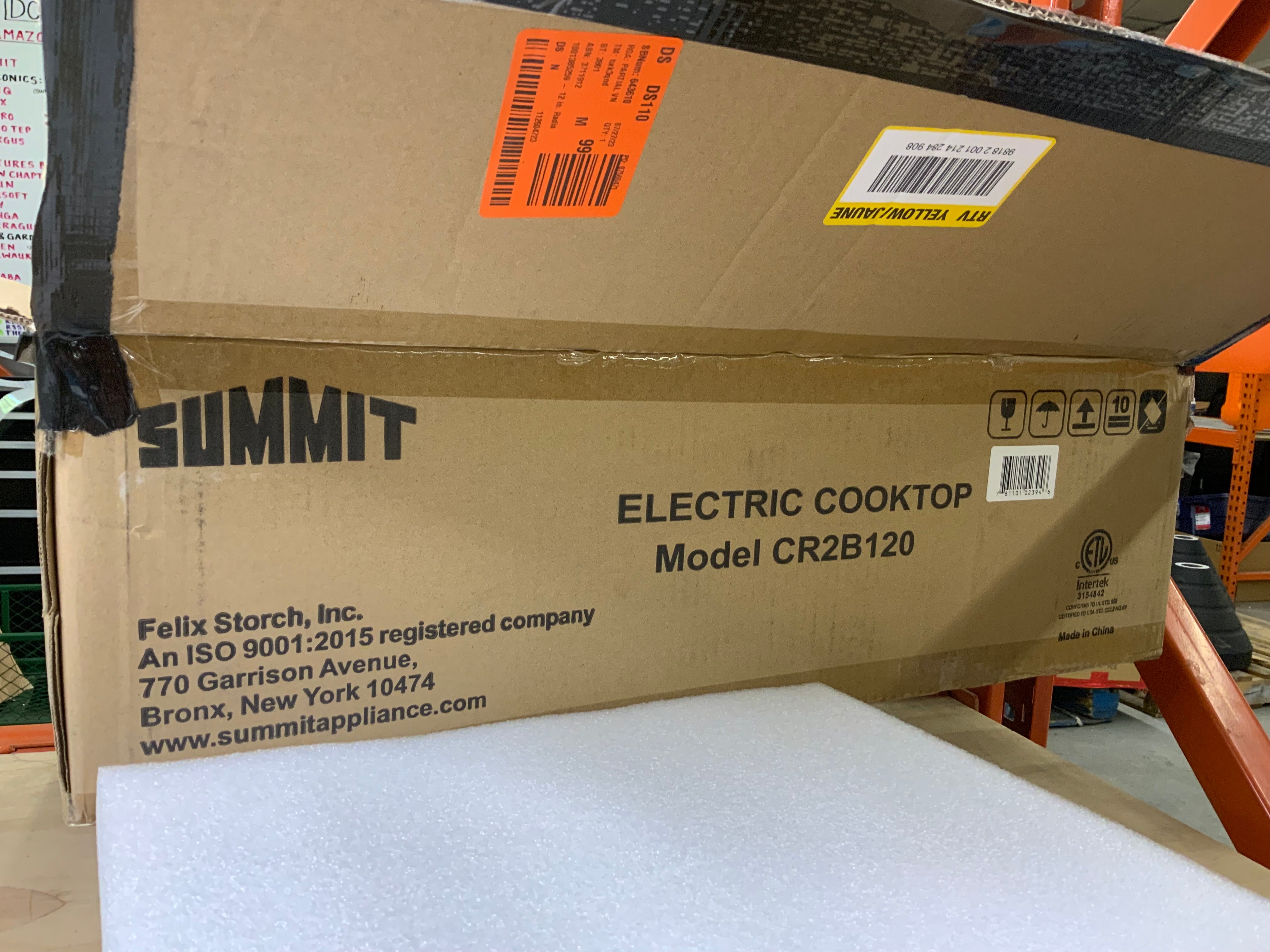 Summit Appliance 12 in. Radiant Electric Cooktop in Black with 2 Elements (8129370423534)