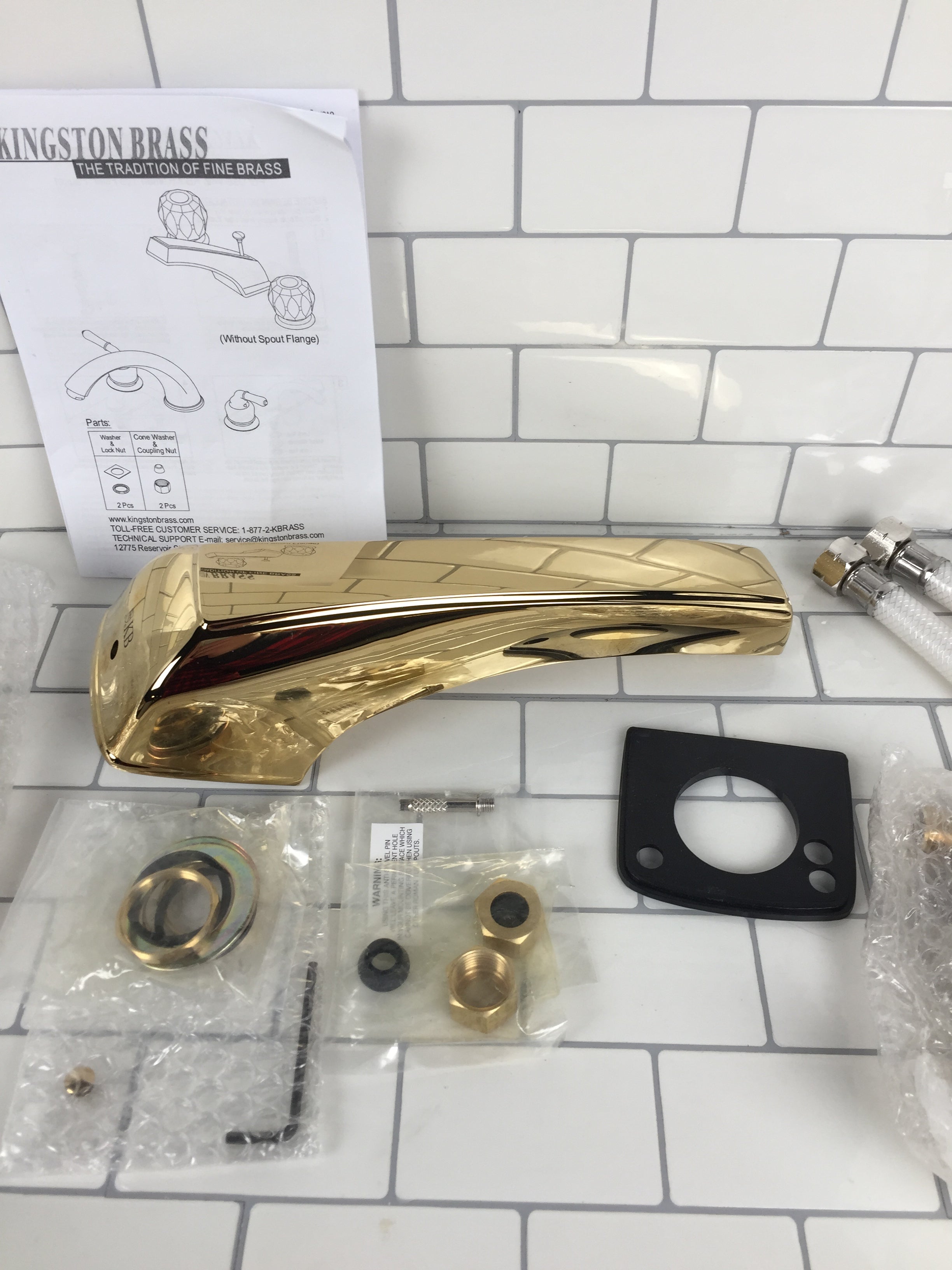 Kingston Brass KB282 Americana Roman Tub Filler, Polished Brass (7342145569006)