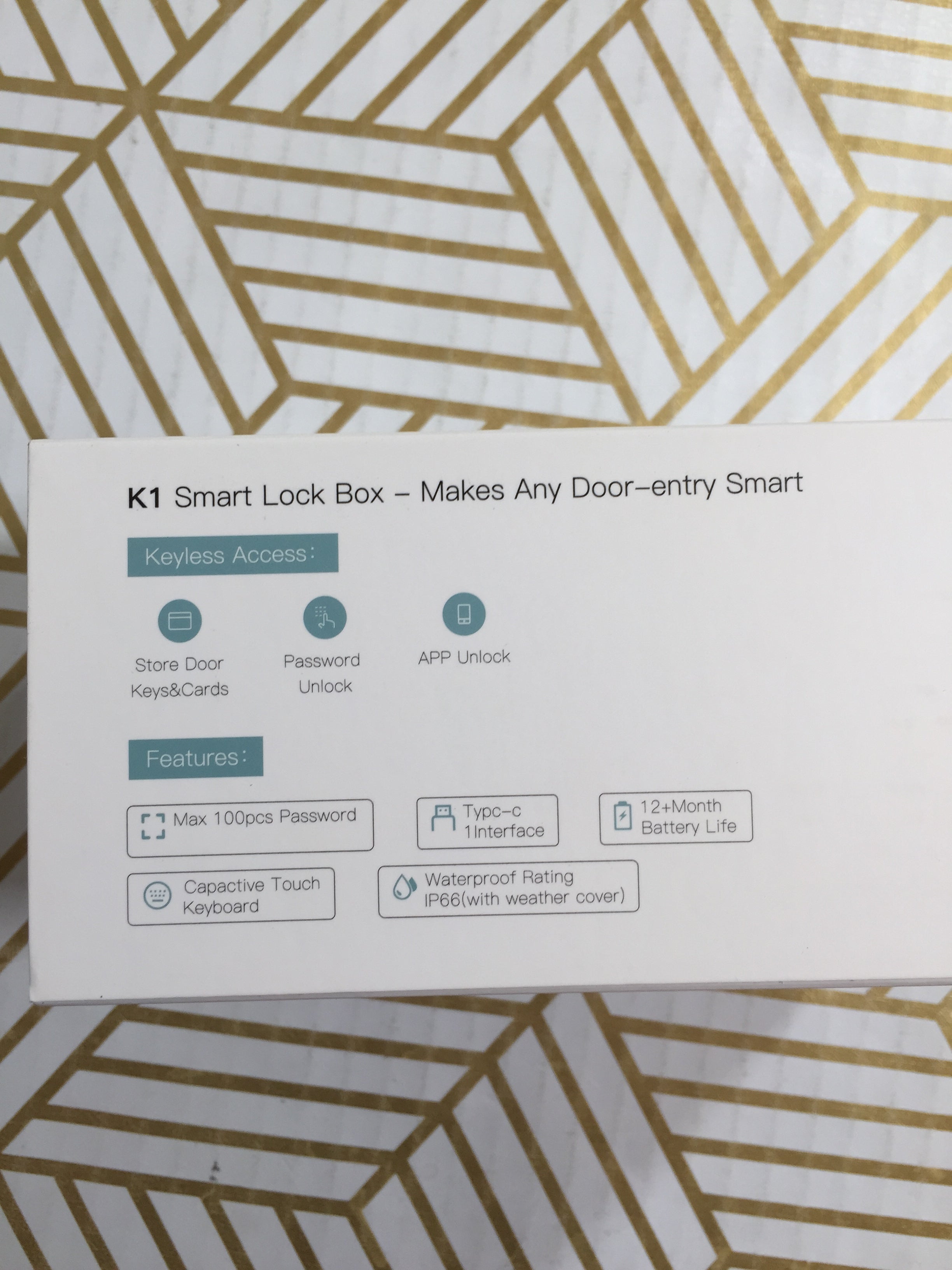 YEEUU Smart Keybox Lock with Passcode and Management APP K120 - Rental, Business (7734568157422)