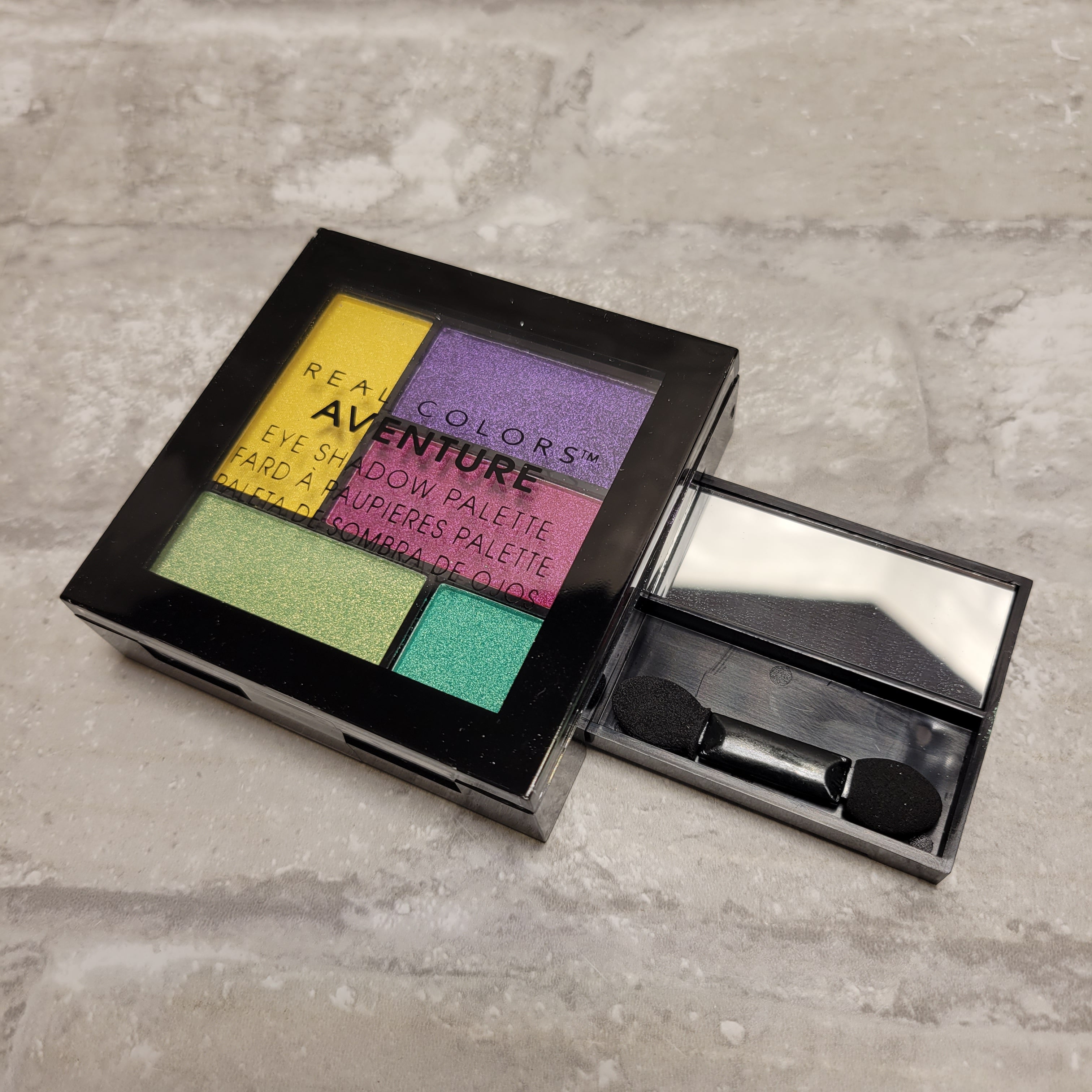 Eye Shadow Real Colors Aventure Palette Bal Harbour, Purple, Pink, Yellow, Green (8060657697006)