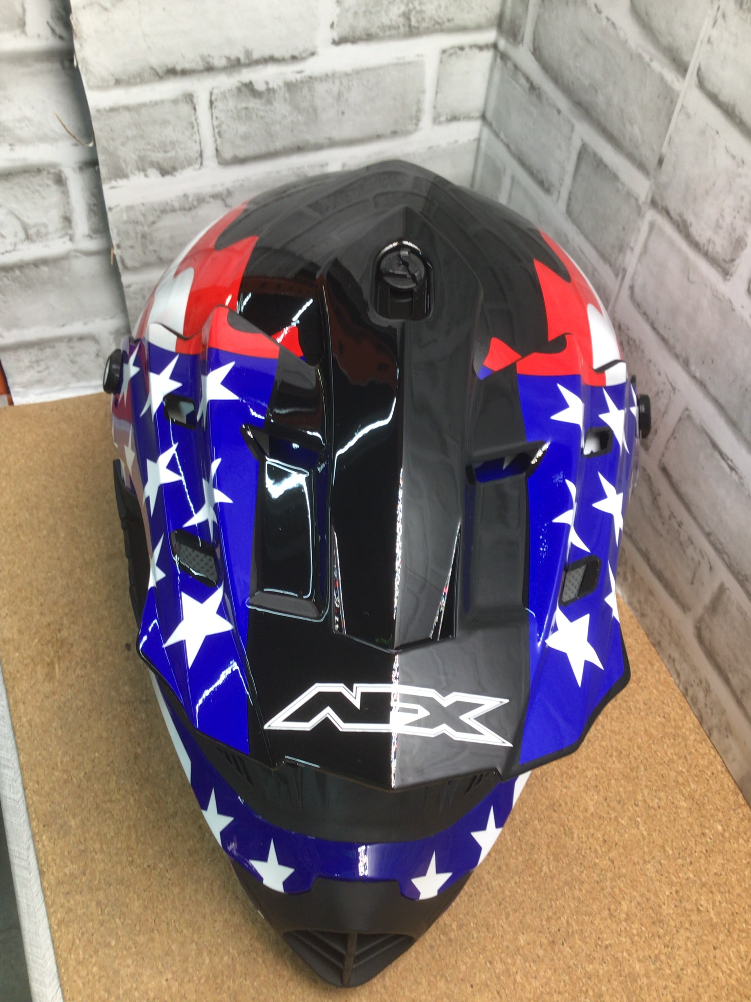AFX FX-17 Helmet - Freedom - Black - Size Large (7953788731630)