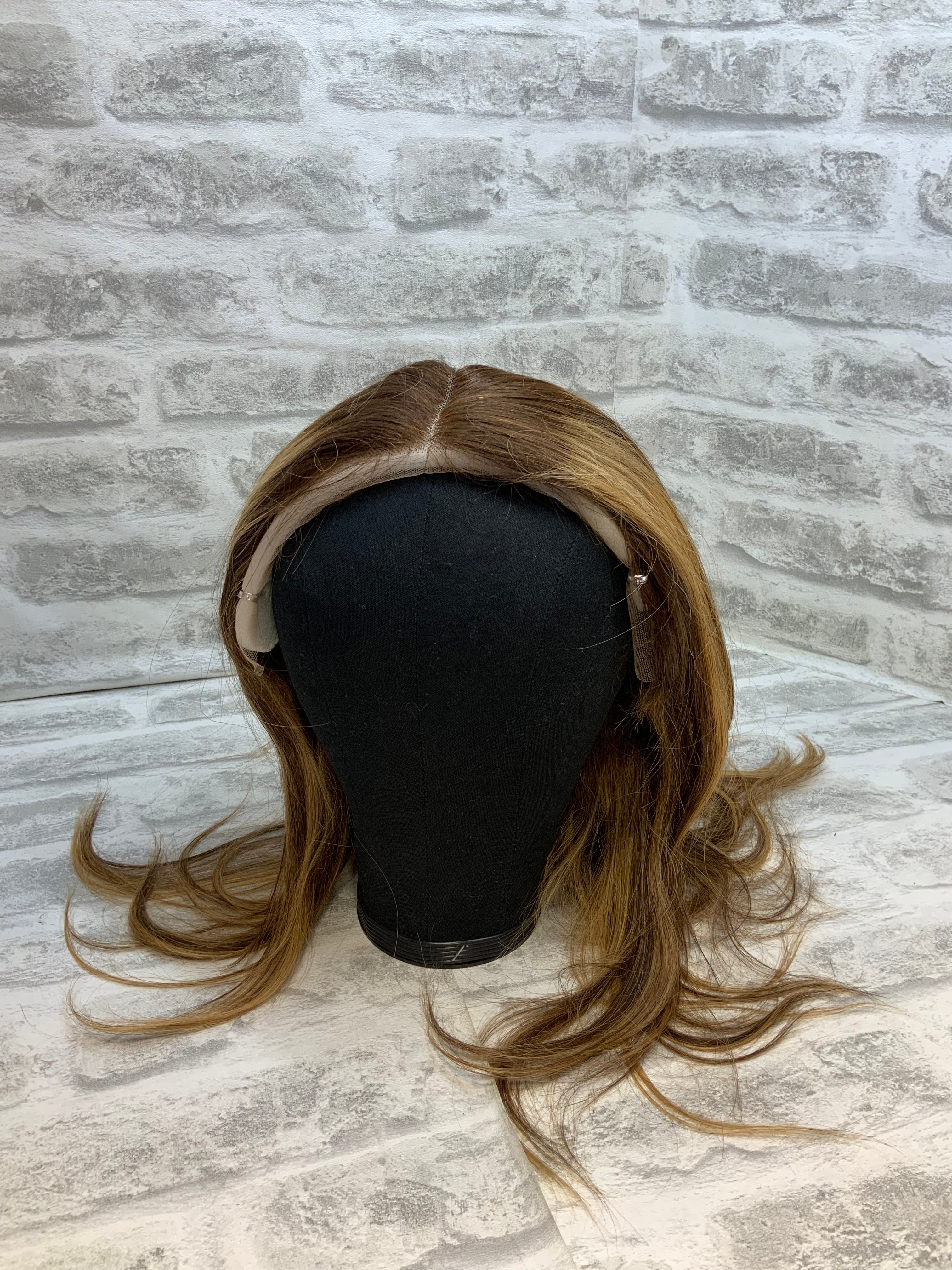 13x4 Ombre Highlight Lace Front Wigs Human Hair Straight, 24 inch (7539678576878)