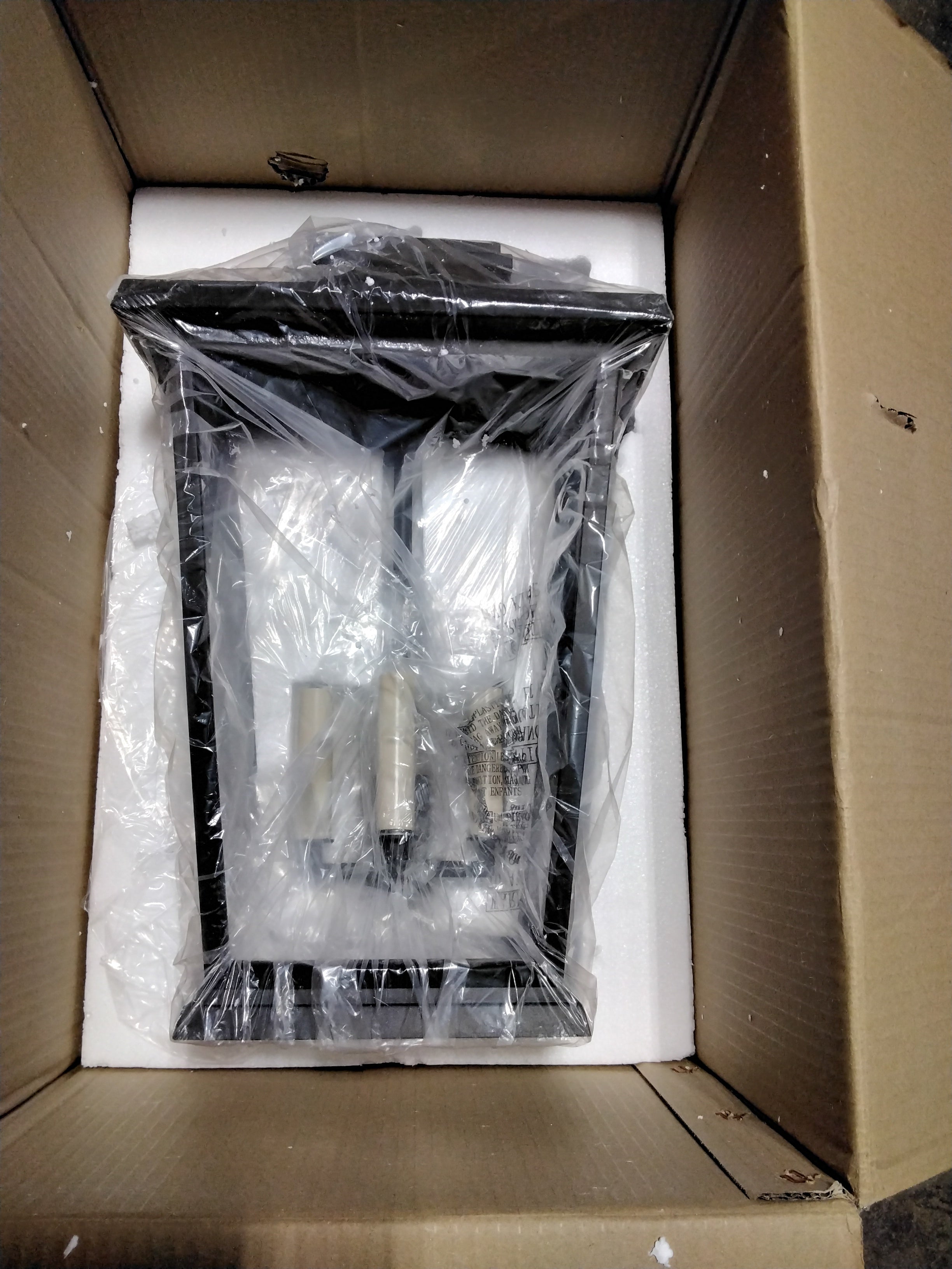 Feiss Warren StoneStrong Outdoor Pendant Ceiling,  (22"H x 12"W), Textured Black (7654810026222)