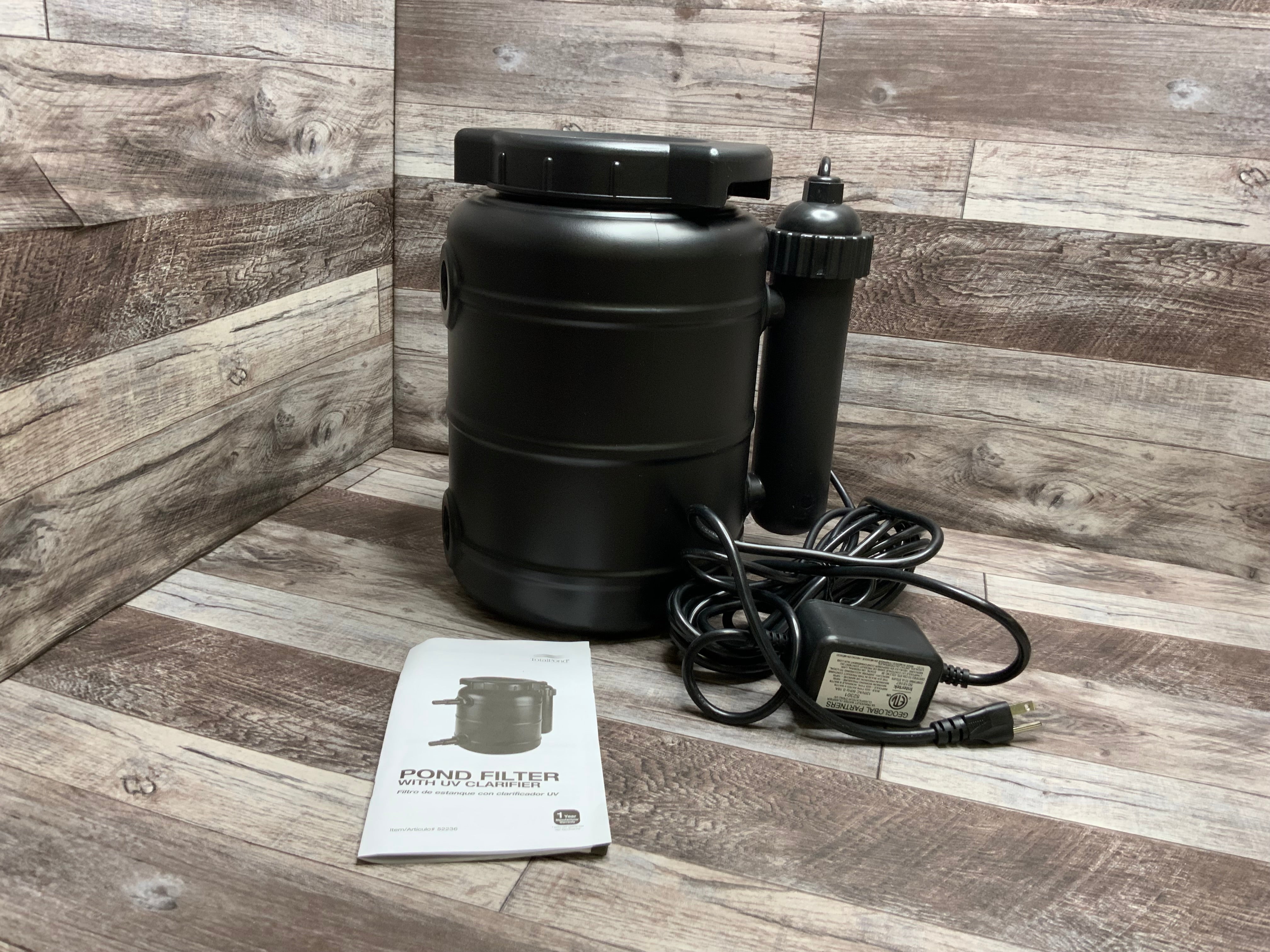 TotalPond Complete Pond Filter with UV Clarifier Black 15.16 x 9.06 x 13.11 in. (8144147120366)