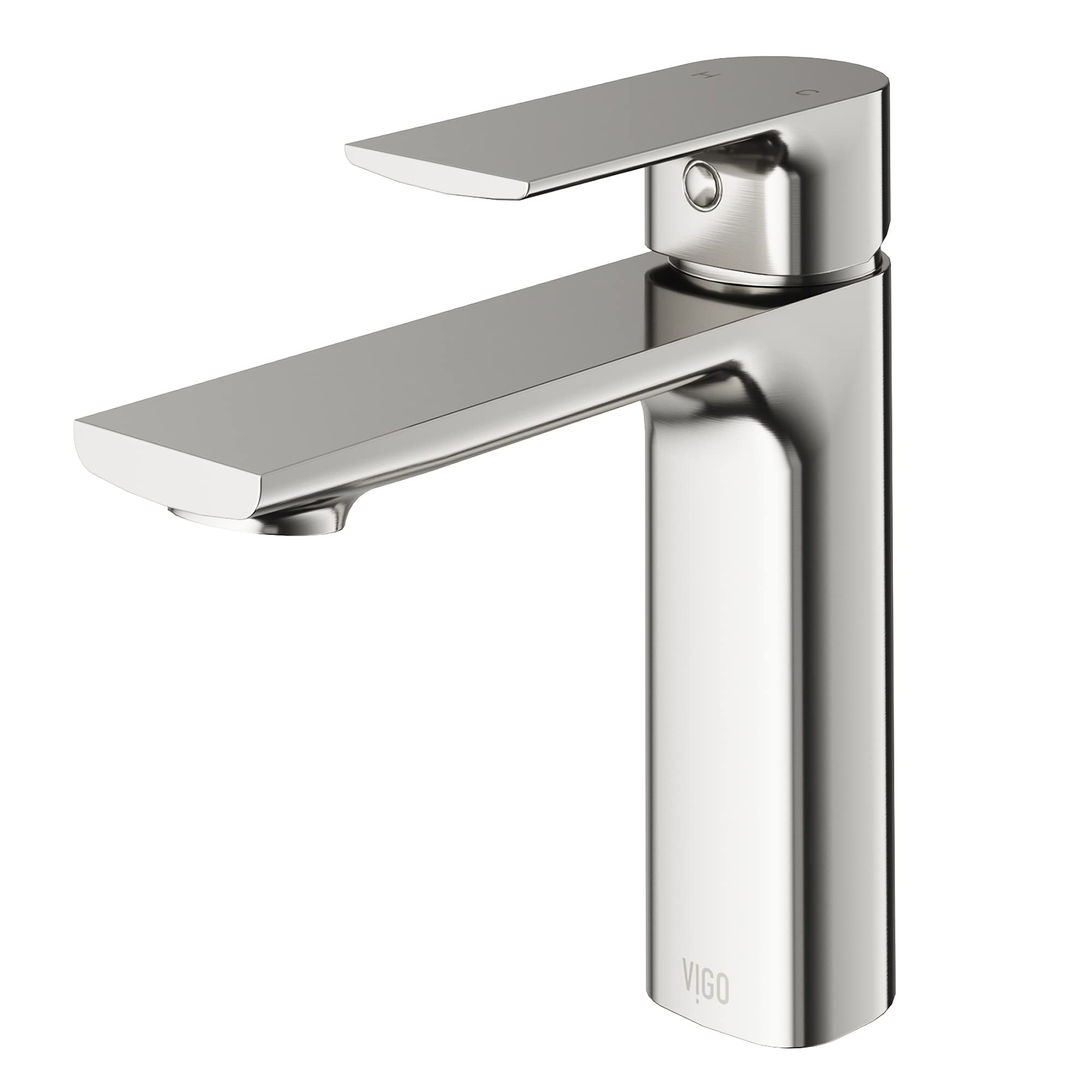 VIGO VG01043BN Davidson Brushed Nickel Bathroom Faucet Single Handle/Hole (7653145280750)