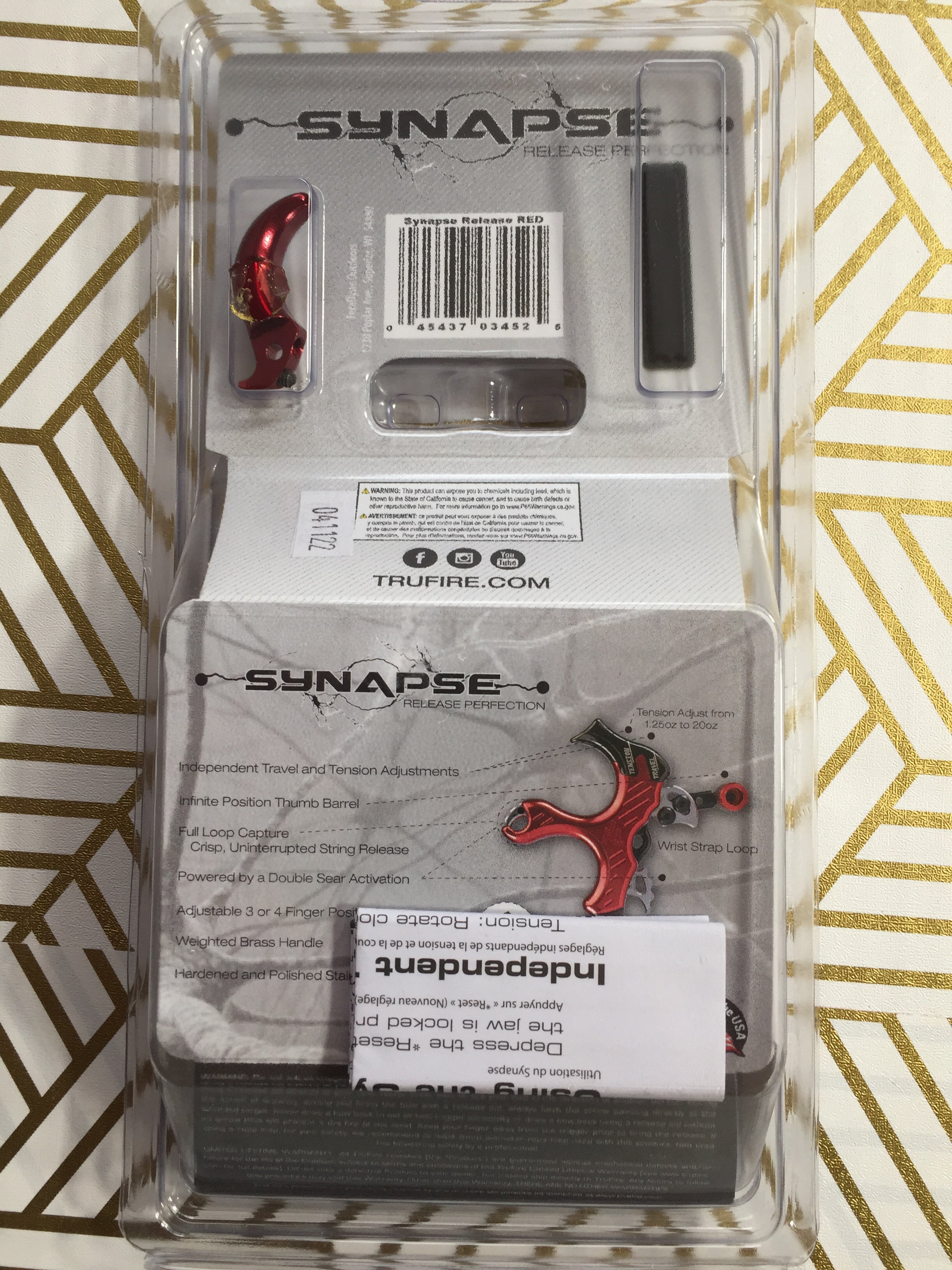Tru-Fire Synapse Hammer Throw Release - Red SYN-R (8012016287982)