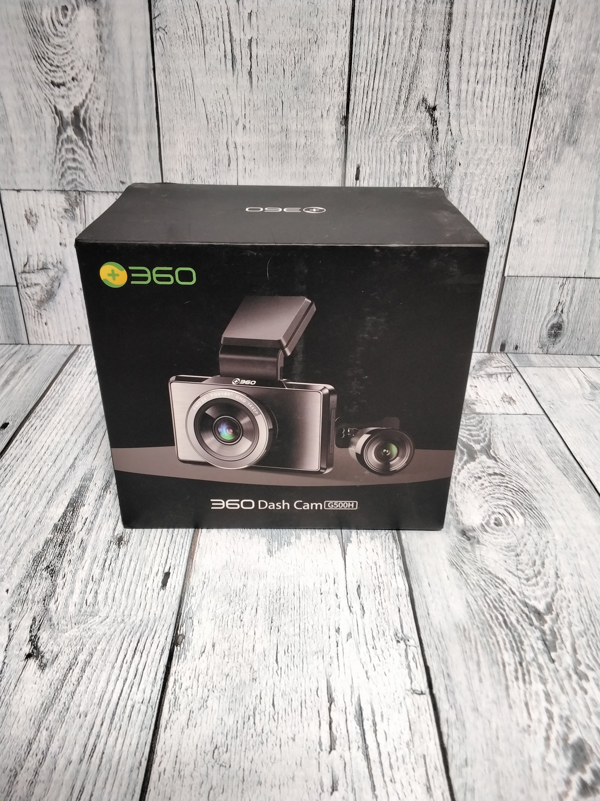 360 G500H Dash Cam Front and Rear,160° Wide Angle, Color Night Vision, Black (7762675335406)