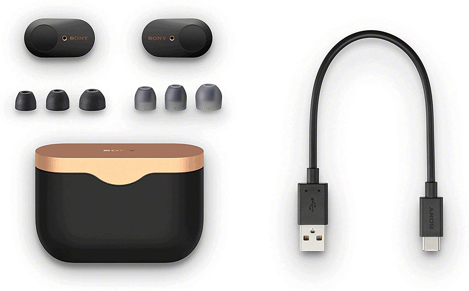 Sony WF-1000XM3 Wireless Earbuds AlexaVoice Control & Mic For Phone Call, Black (7331436888302)