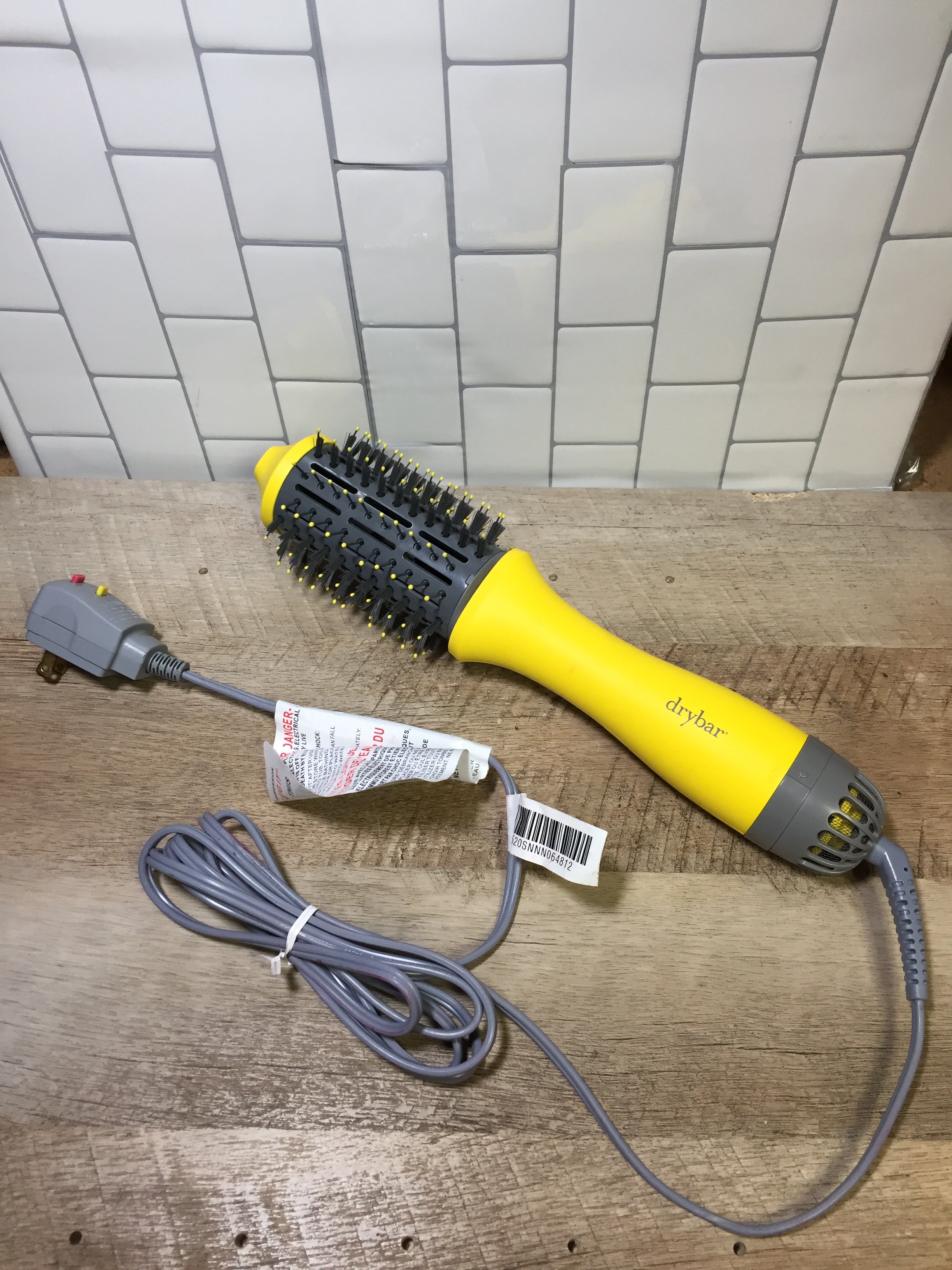 Drybar Single Shot Round Blow Dryer Brush, 2.25 inch Barrel Yellow