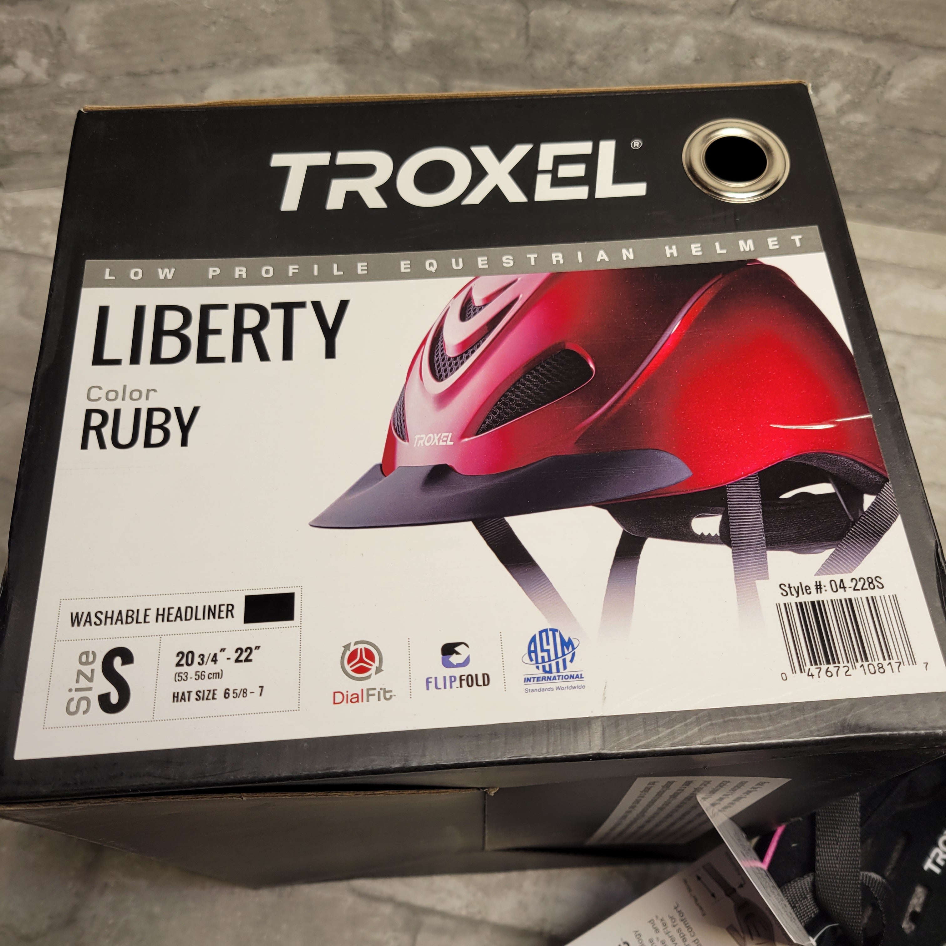 Troxel Liberty Helmet Ruby Red Low Profile Horse Riding Helmet Equestrian, Small (8069368807662)