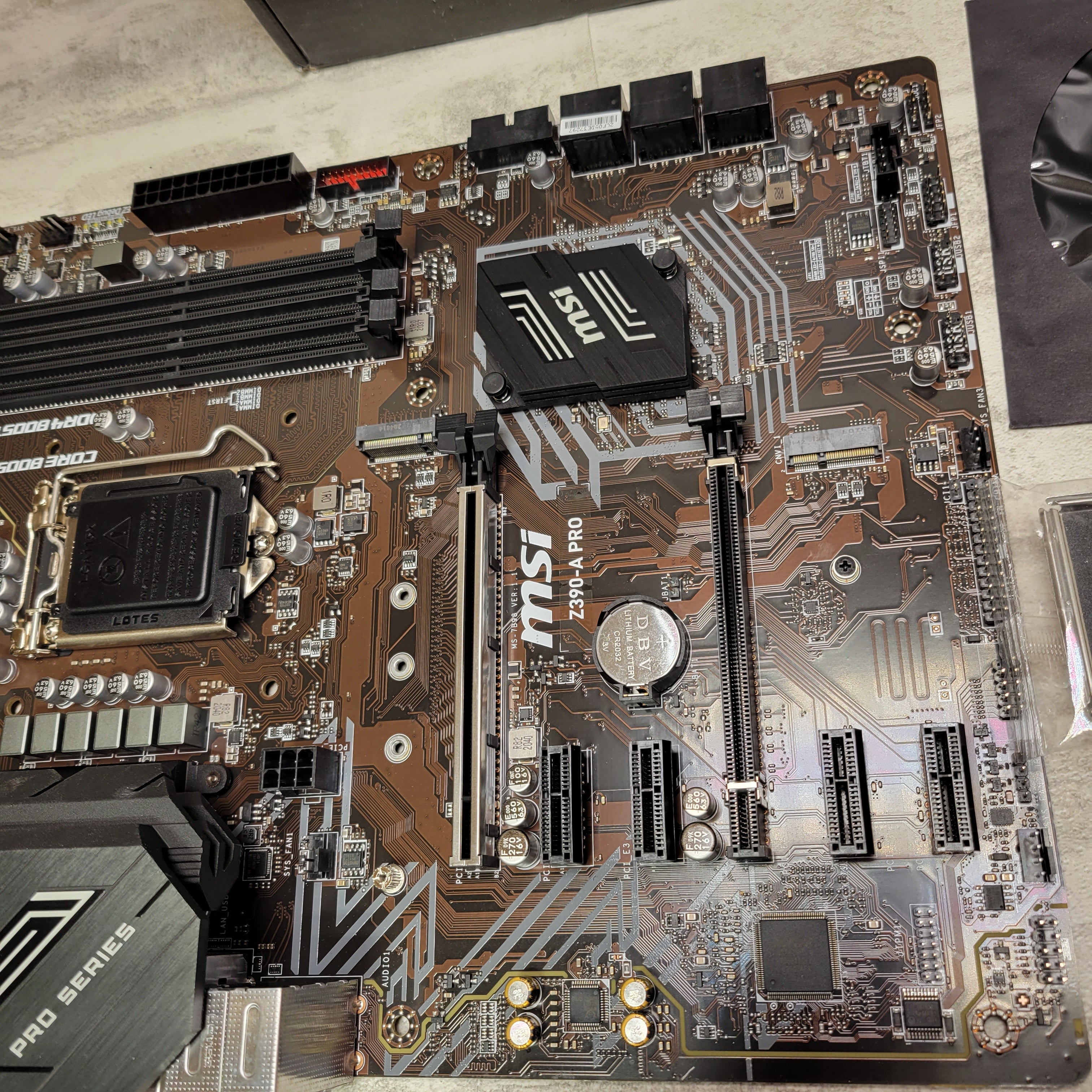 *FOR PARTS* MSI Z390-A PRO LGA1151 (Intel 8th and 9th Gen) Gaming Motherboard (7686789300462)