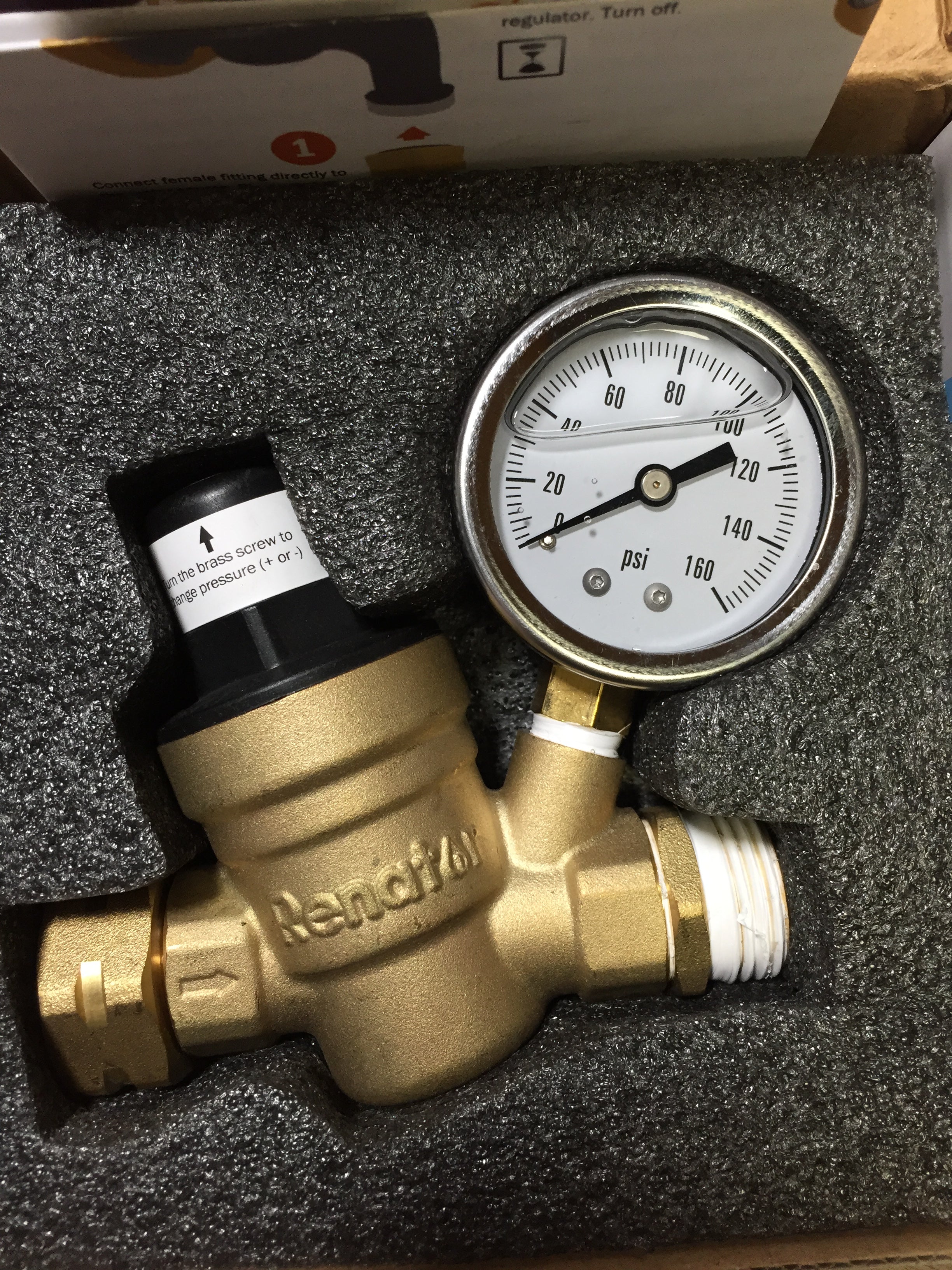 Renator M110660R Water Pressure Regulator Valve. Brass Leadfree