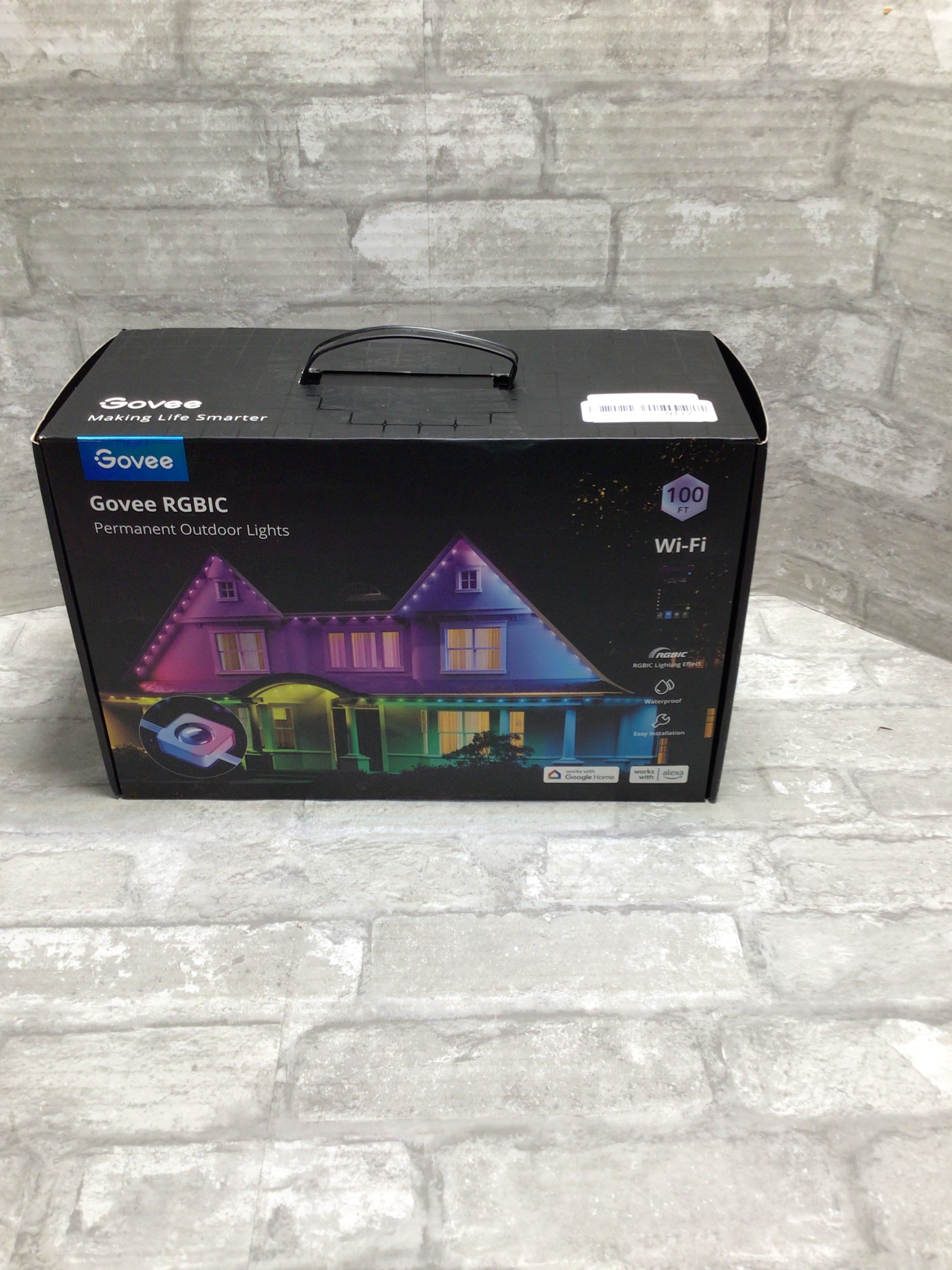 Govee Smart Permanent Outdoor Lights - 75 Scene Modes - 100ft - H705A *SEALED* (8201303490798)