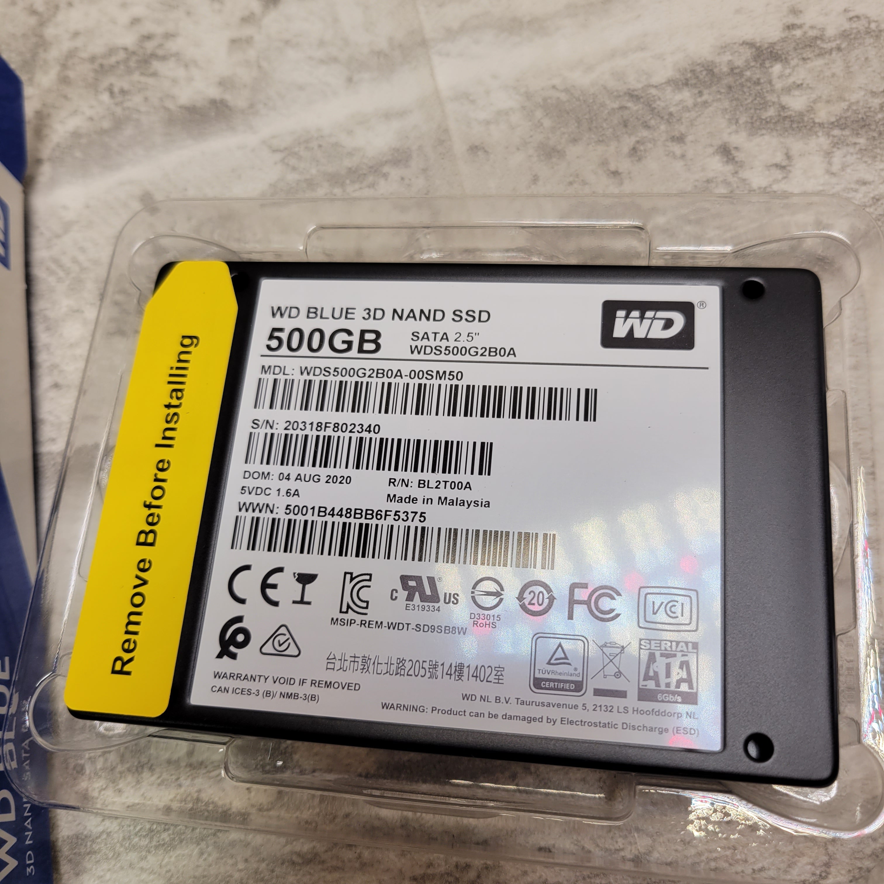 Western Digital Blue 3D NAND 500GB Internal 2.5