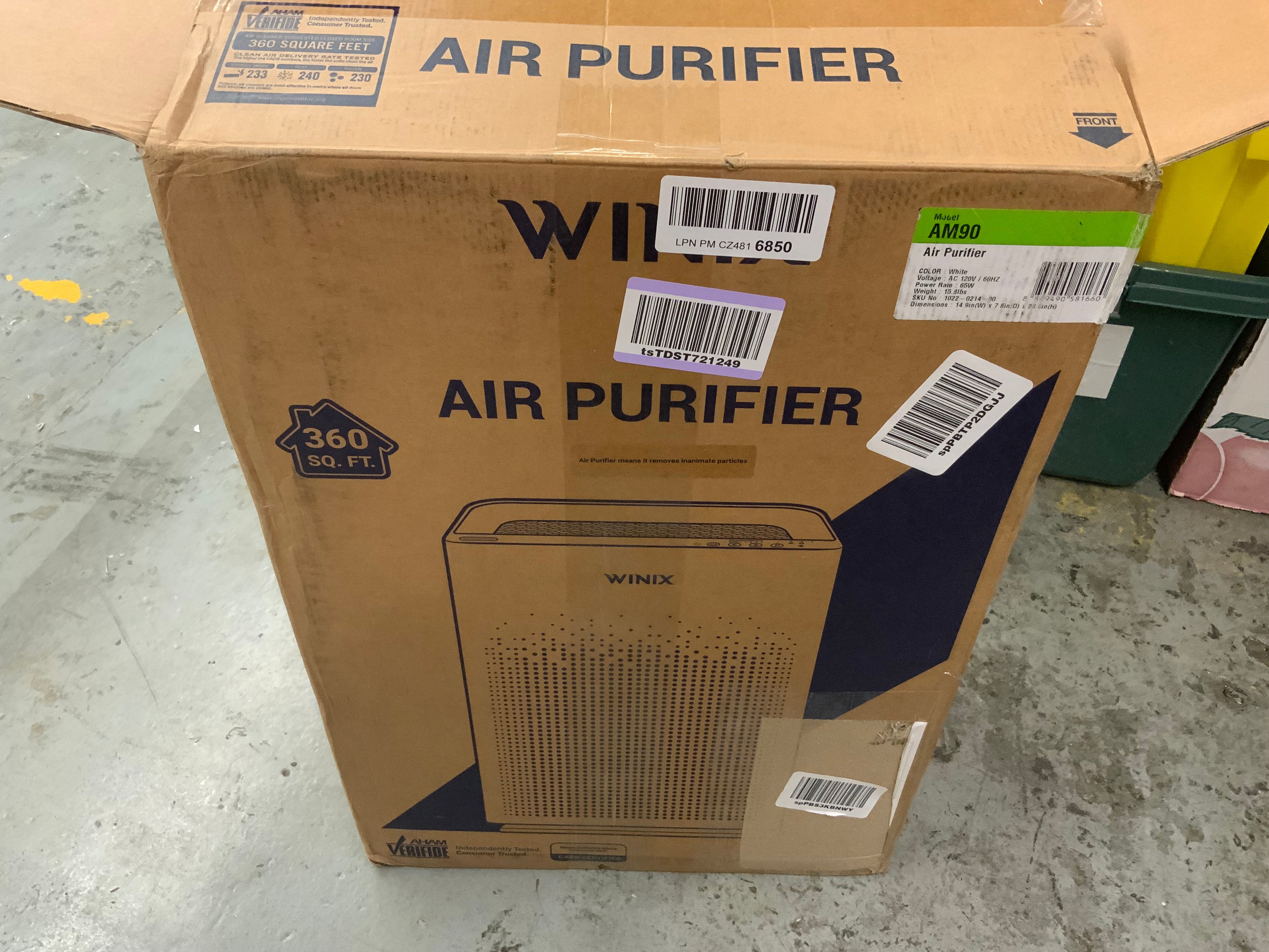 Winix AM90 4-Stage True HEPA Air Purifier With Wifi & PlasmaWave Technology (8116981760238)