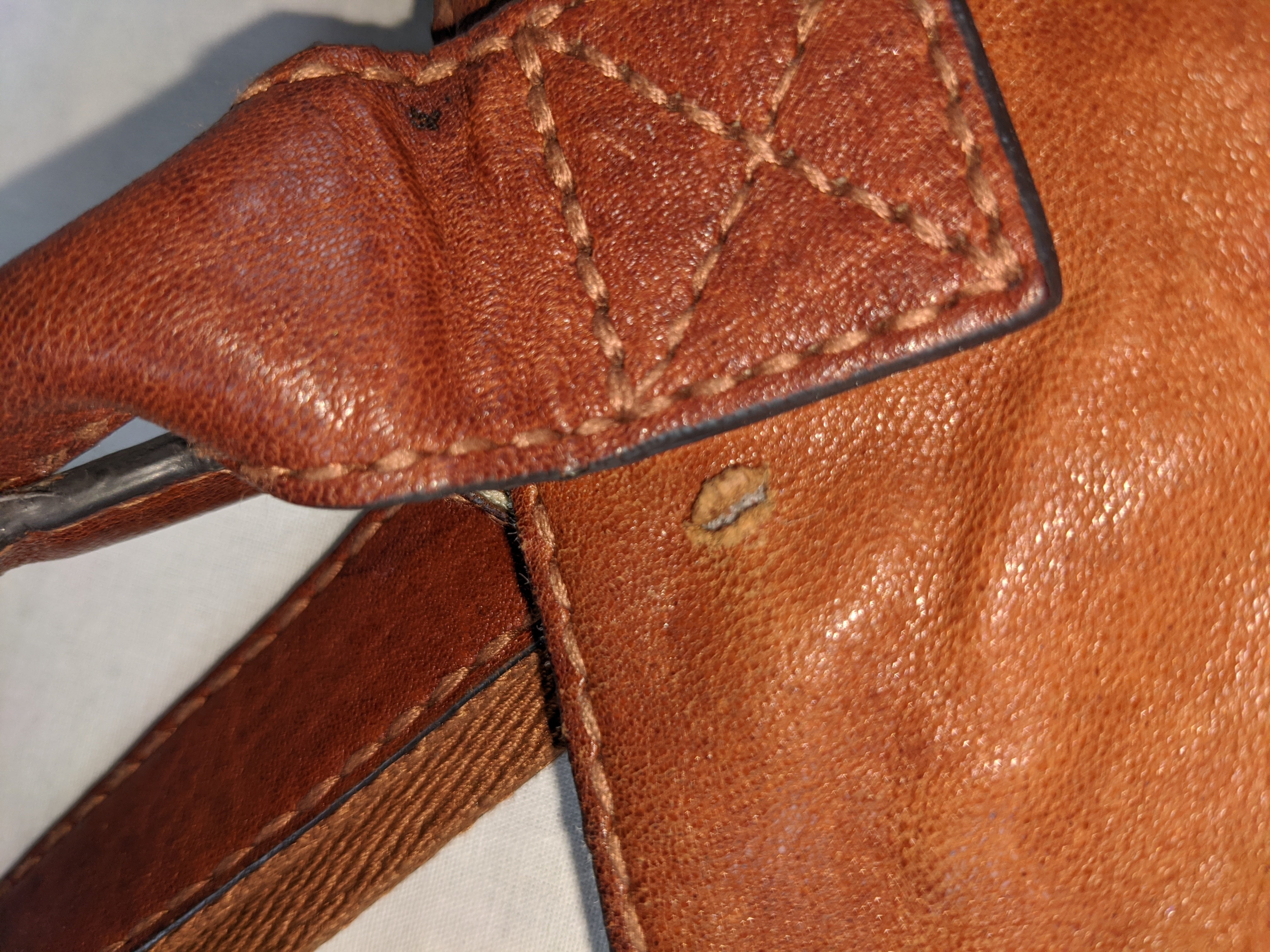 Fossil Brown Leather Foldover Crossbody (6925913555127)