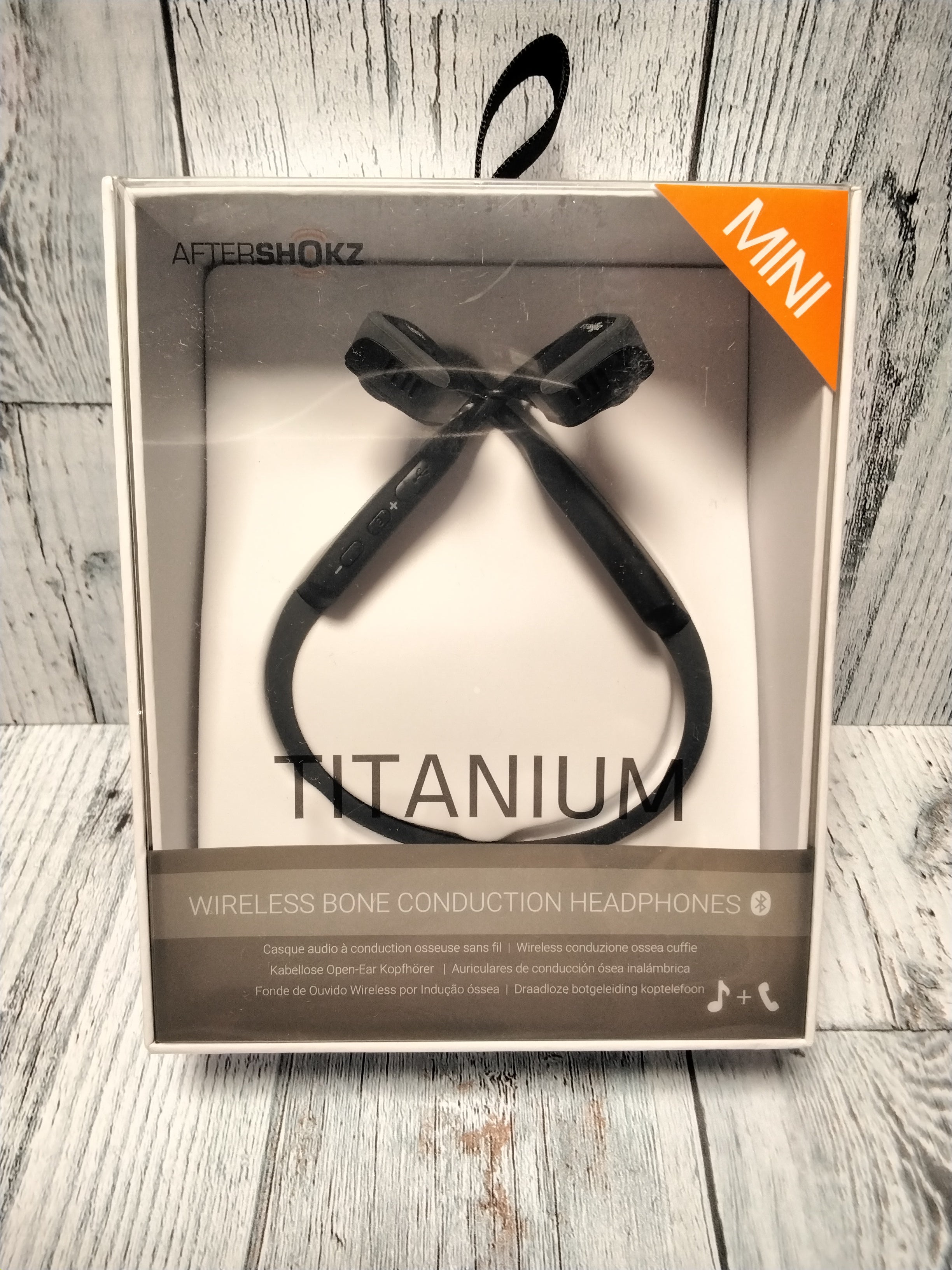 AfterShokz Titanium Mini Bone Wireless Bluetooth Headphones Slate Grey Brand New (7763713327342)
