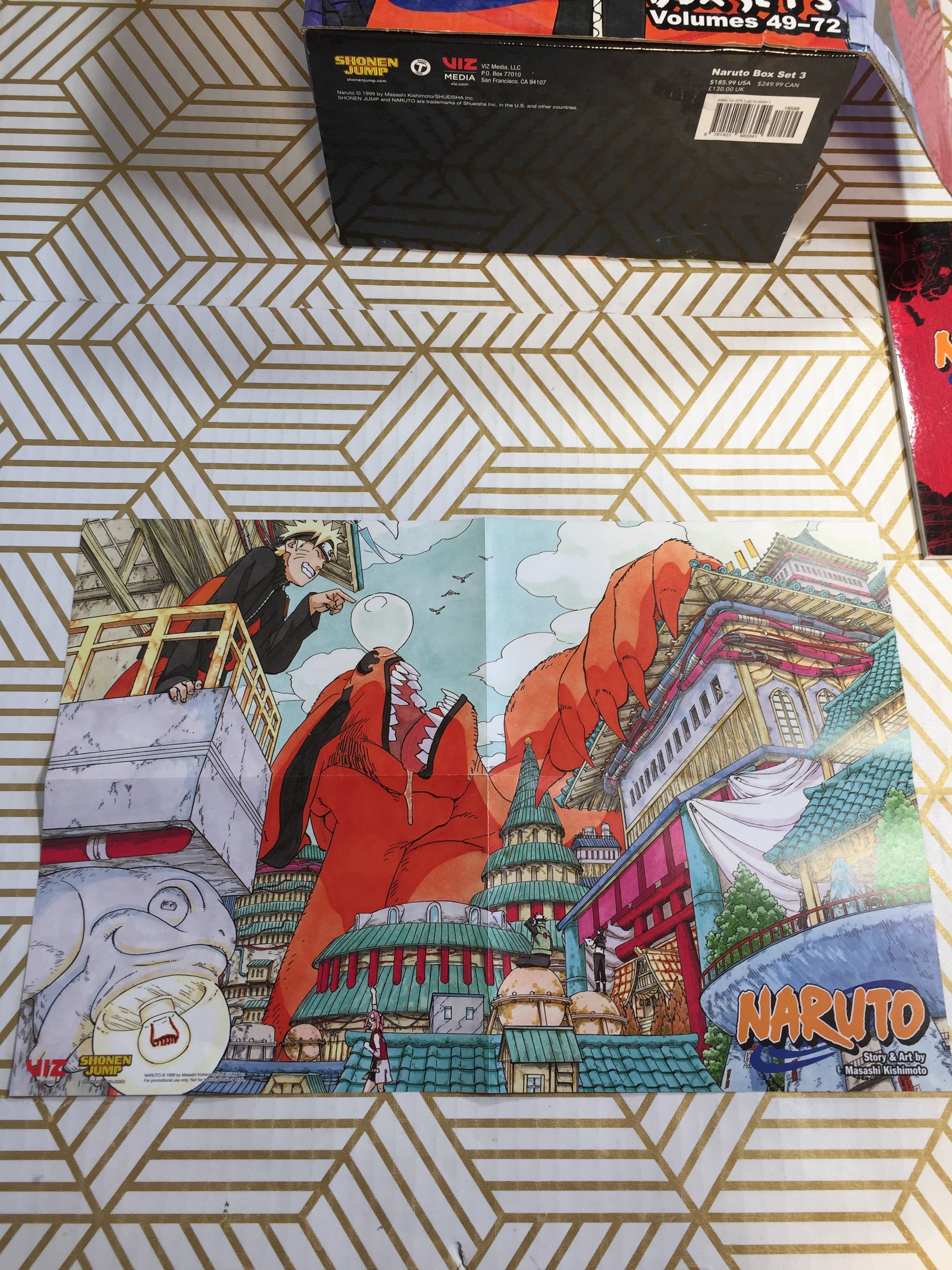 Naruto Box Set 3: Volumes 49-72 with Bonus Comic & Two-Sided Poster *EXCELLENT* (7763811533038)