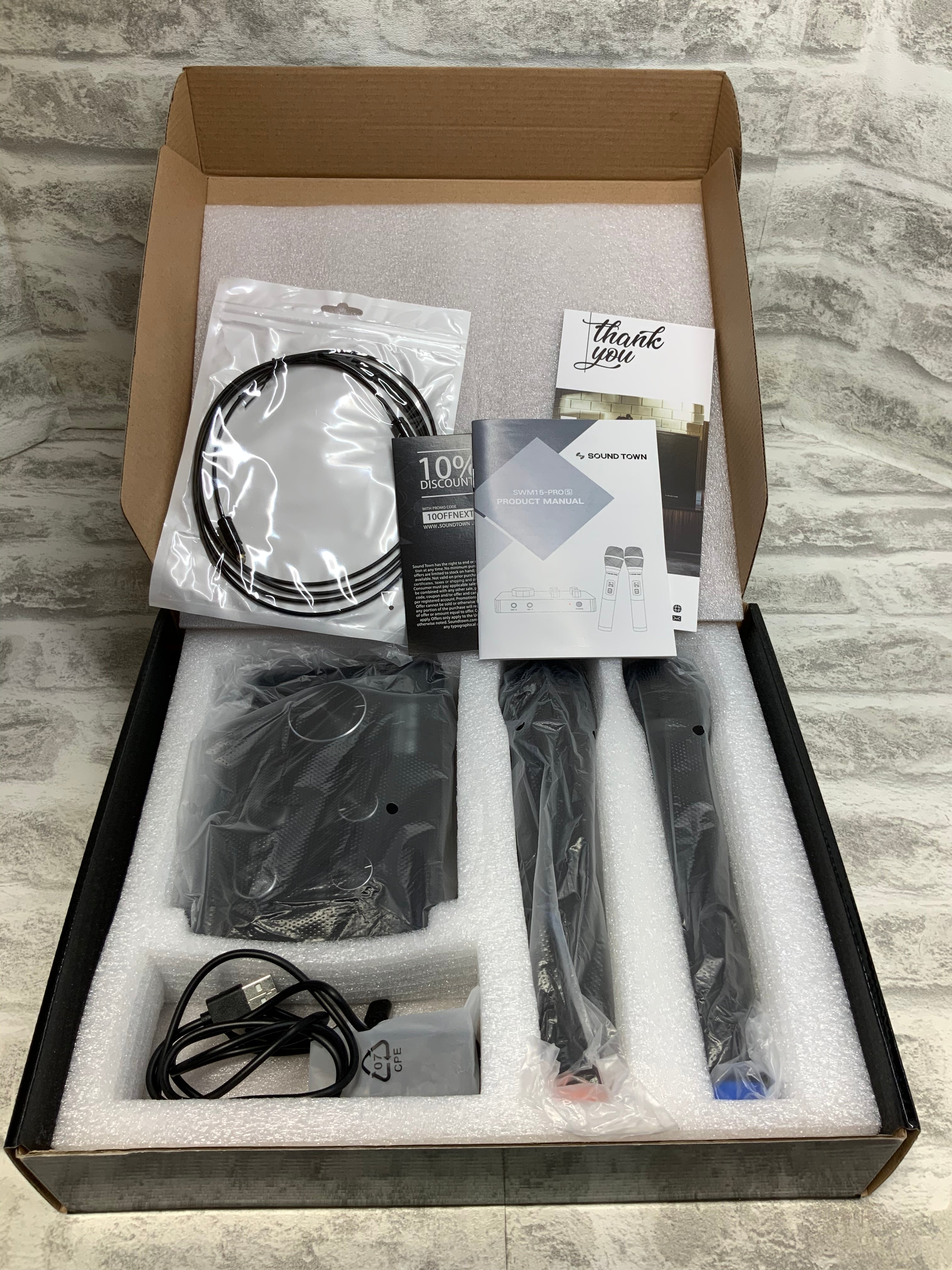 Sound Town Wireless Microphone Karaoke Mixer System (7528051900654)