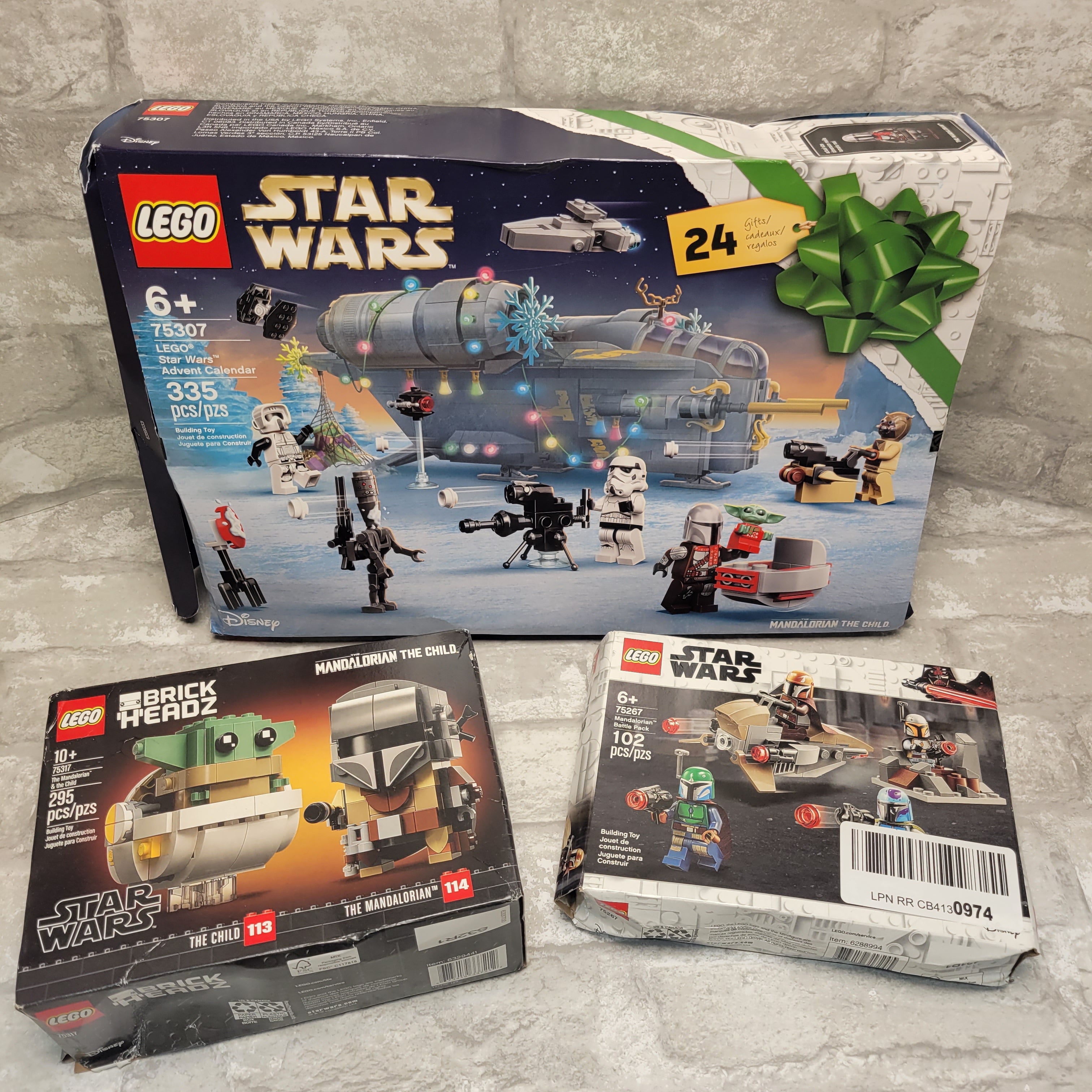 LEGO Star Wars Mandalorian Battle 75267, Advent Calendar 75307 & The Child 75317 (7927735288046)
