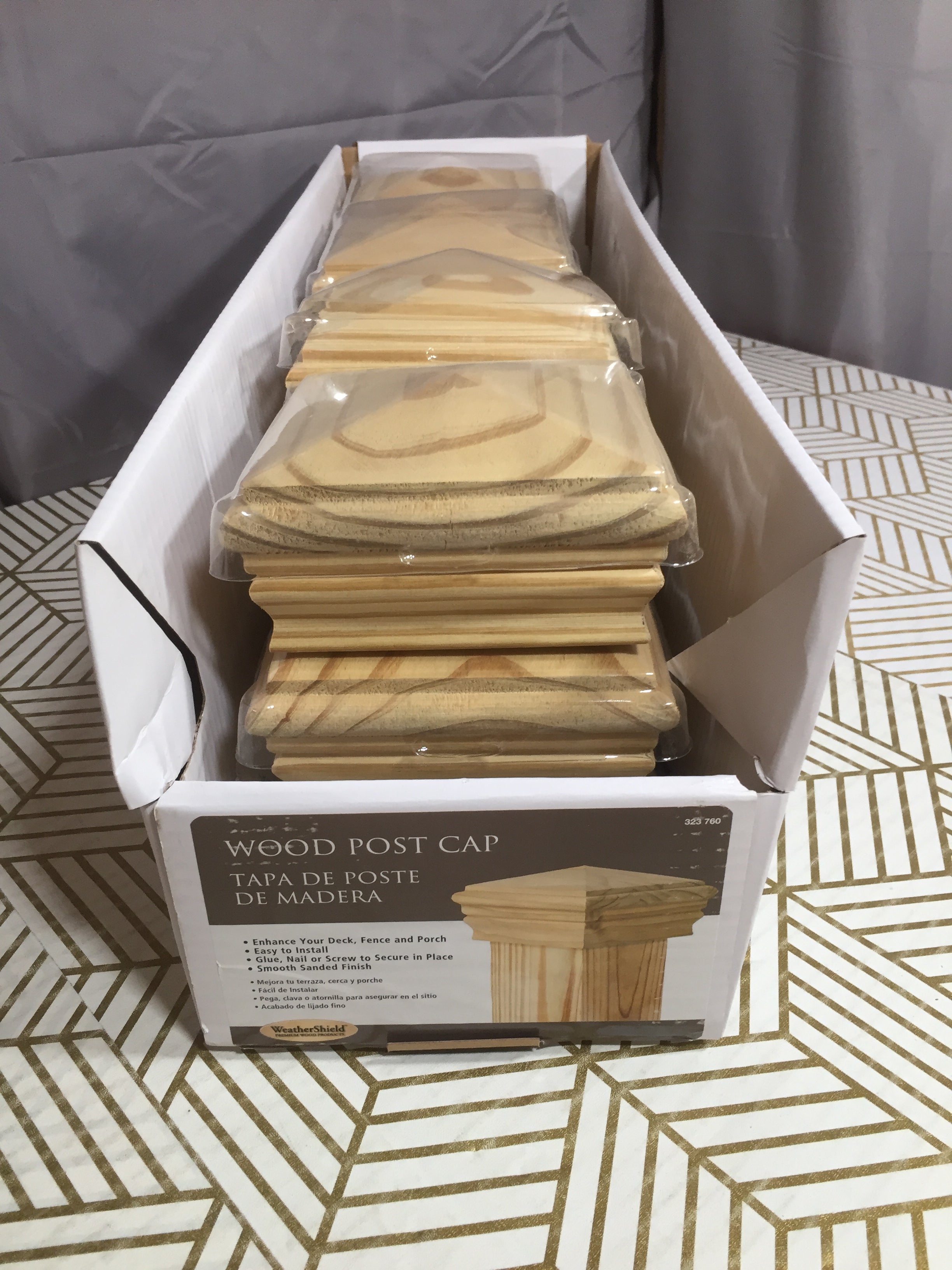 Weather Shield Wooden Post Caps | 12 Pack | 4x4 Treated Pine Caps *NEW* (8097492336878)
