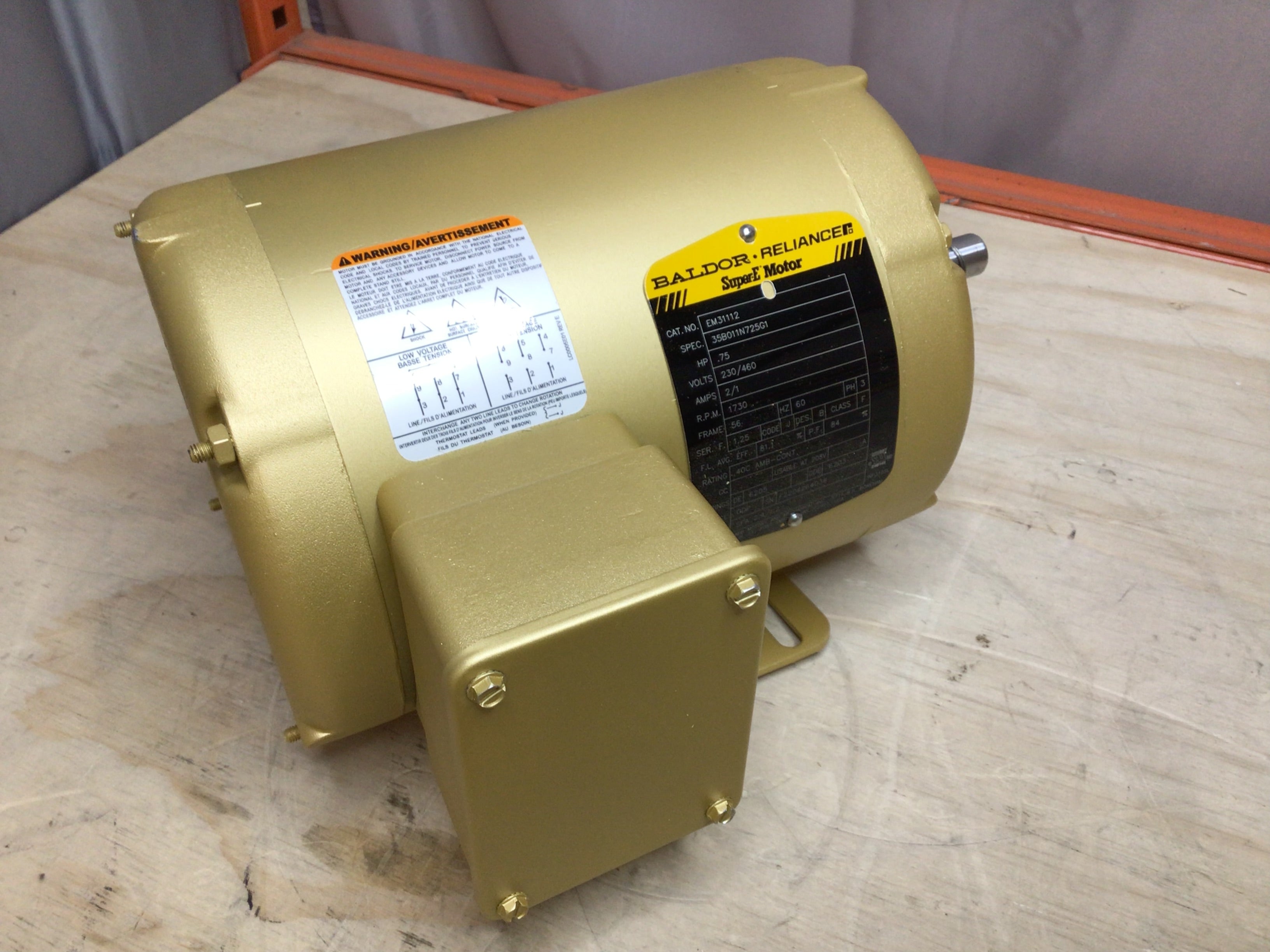 BALDOR 110461 Evaporative Cooler Motor,Base,CWSE (8135367524590)