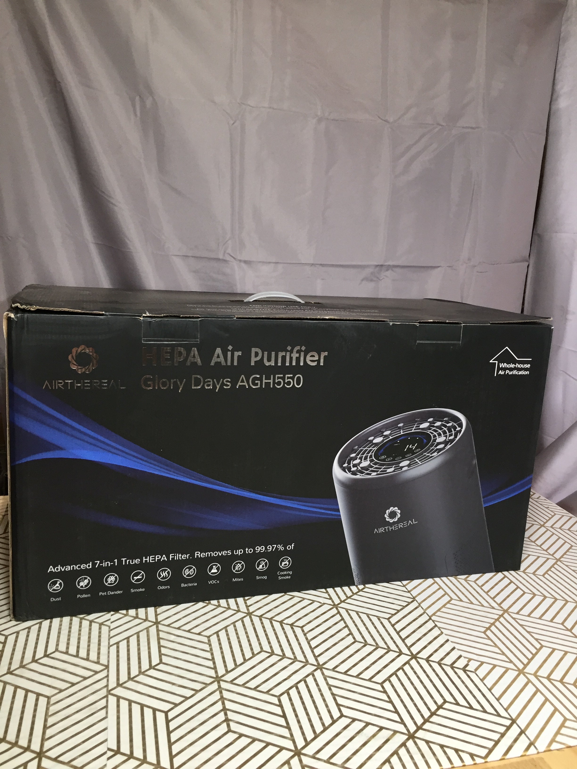 Airthereal AGH550 Glory Days HEPA Filter Air Purifier Air Quality Monitor (8093185179886)