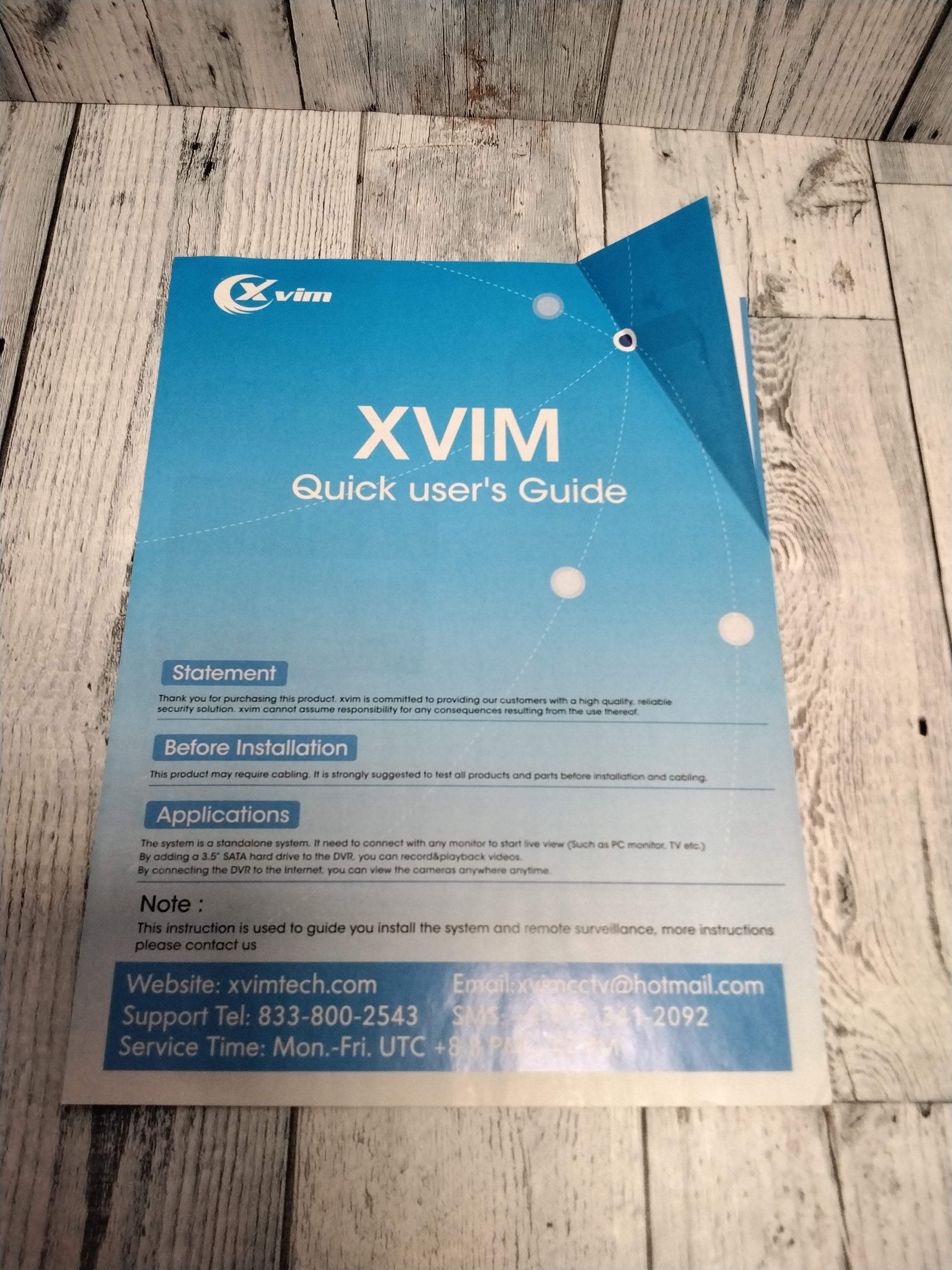 Xvim KHS-D8-8AHD7-2T-203-GM, 1080p Wired 8 Camera Surveillance System, 2TB, White (7878327861486)