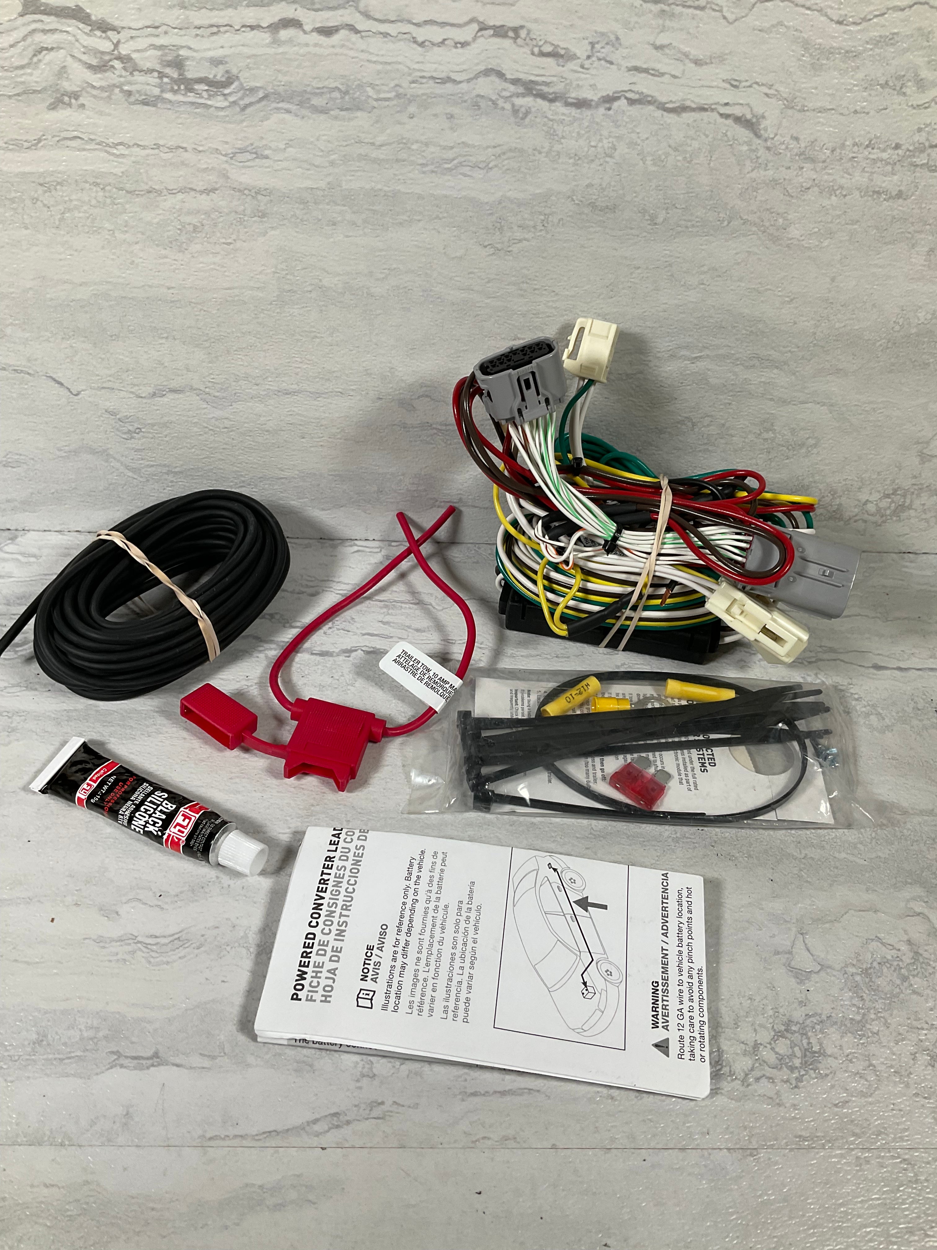 56353 Vehicle-Side Custom 4-Pin Trailer Wiring Harness, Fits Select Toyota Prius (6976032735415)