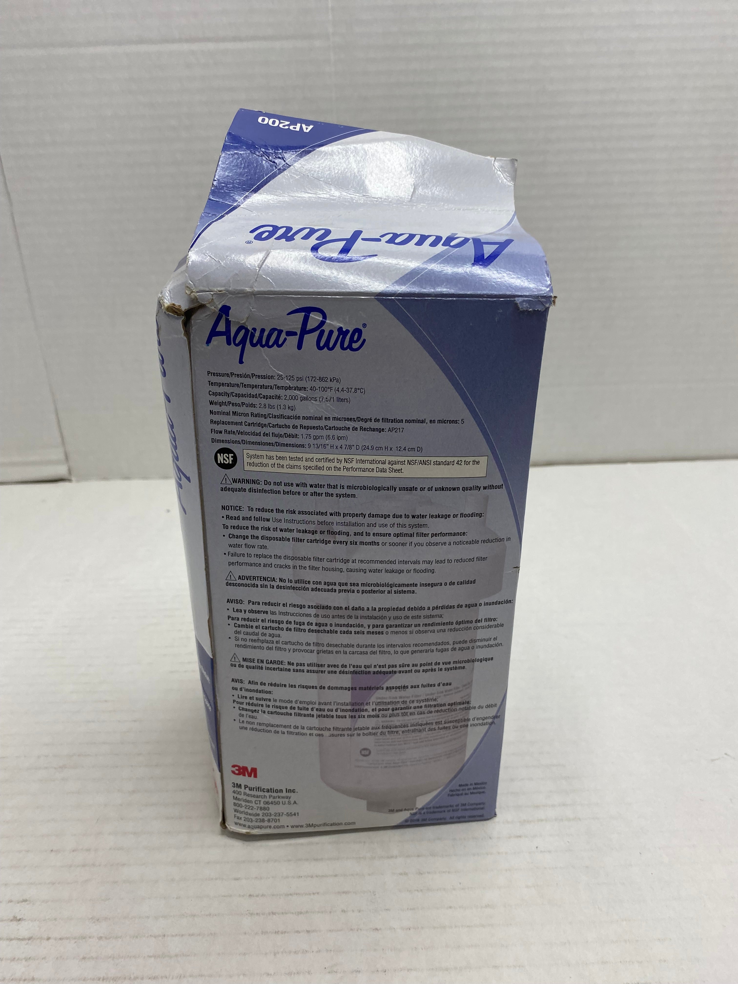 3M AquaPure Under Sink Water Filter System AP200, Full Flow *OPEN BOX