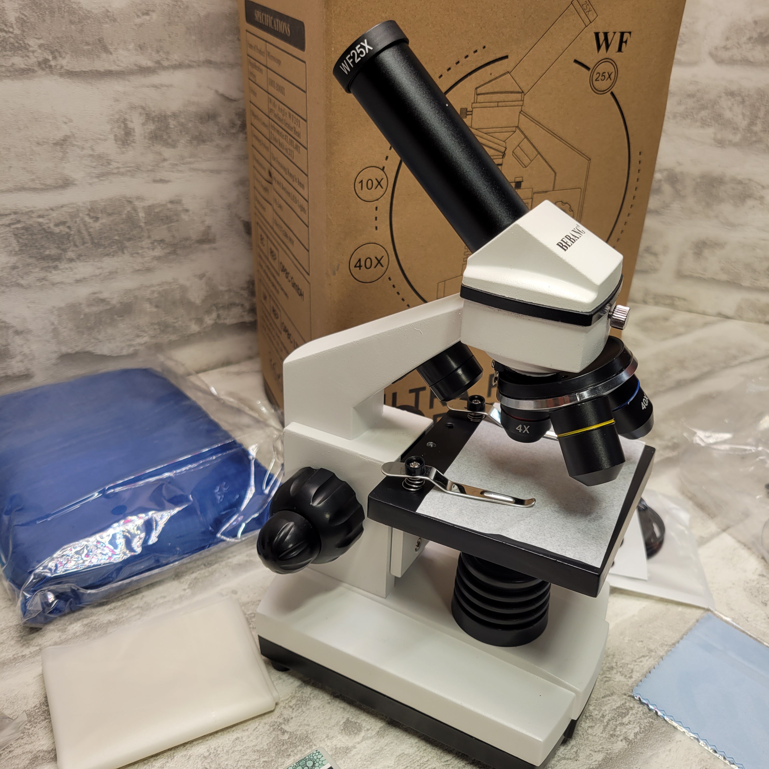 Bebang Ultra Power Microscope 100X2000X With Accessories