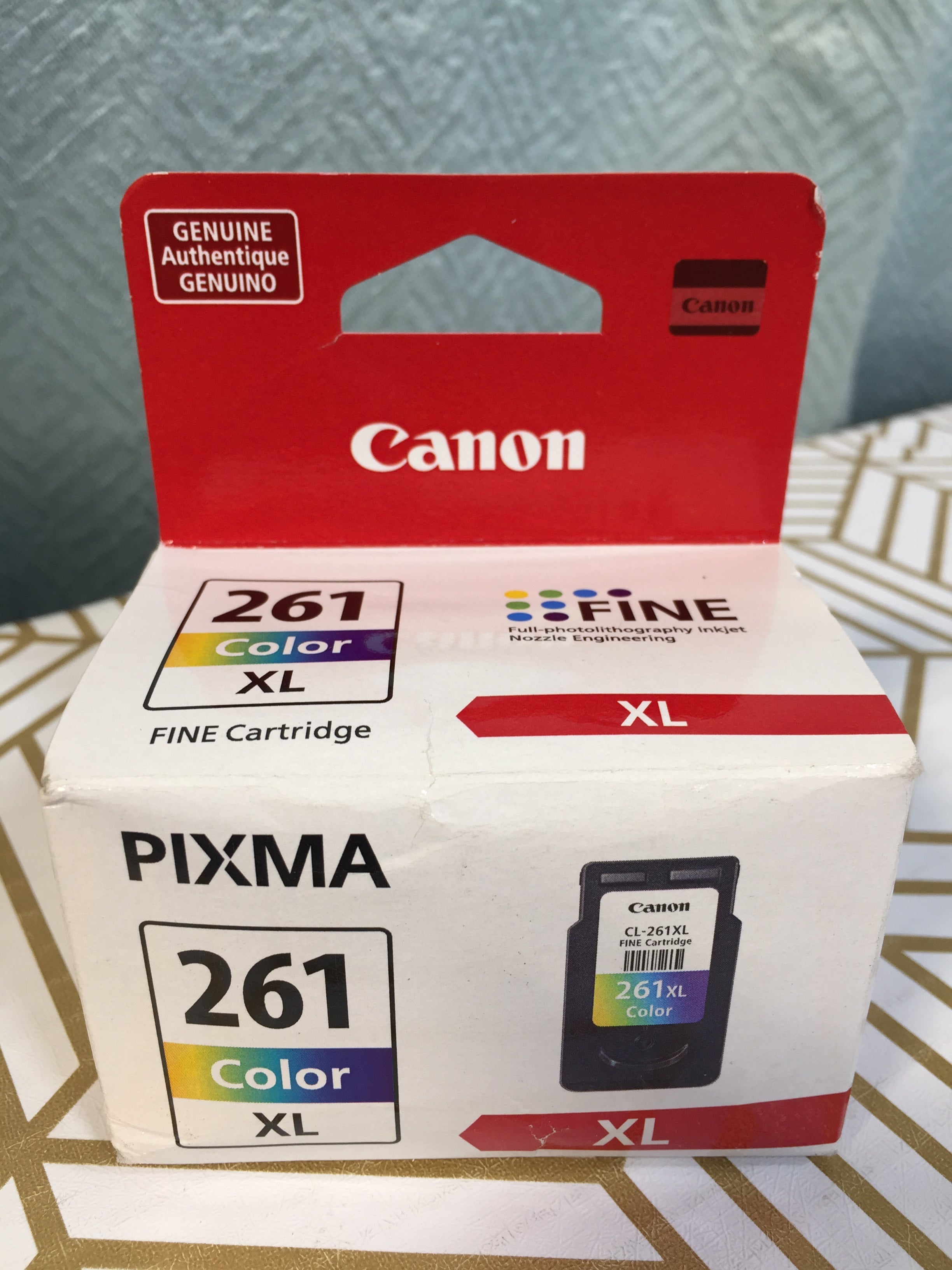 Genuine Canon CL-261XL Colour Ink Cartridge Ink *SEALED* (7682488336622)