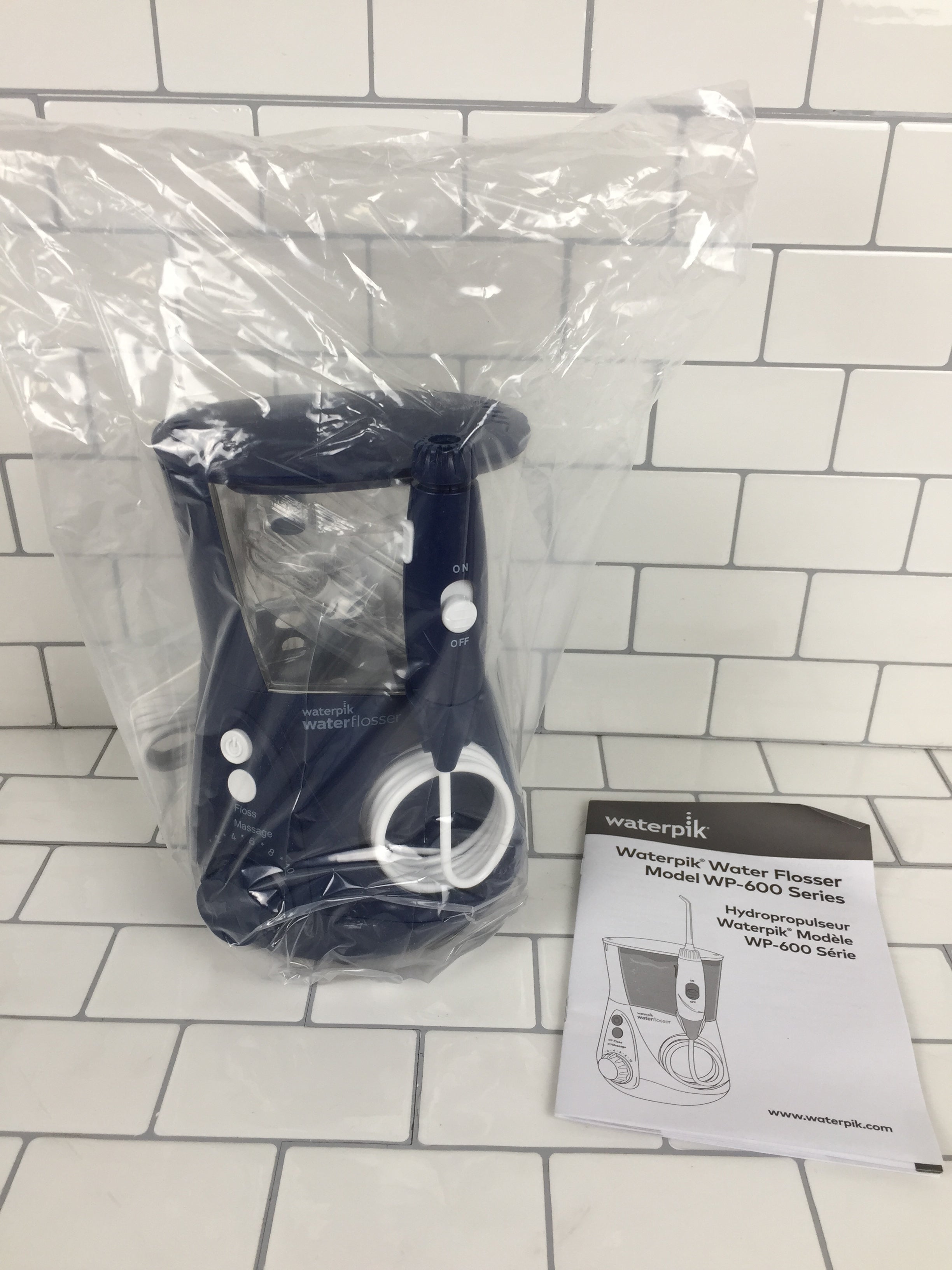 Waterpik WP-663 Water Flosser Electric Oral Irrigator For Teeth, Aquarius, Blue (7342677491950)
