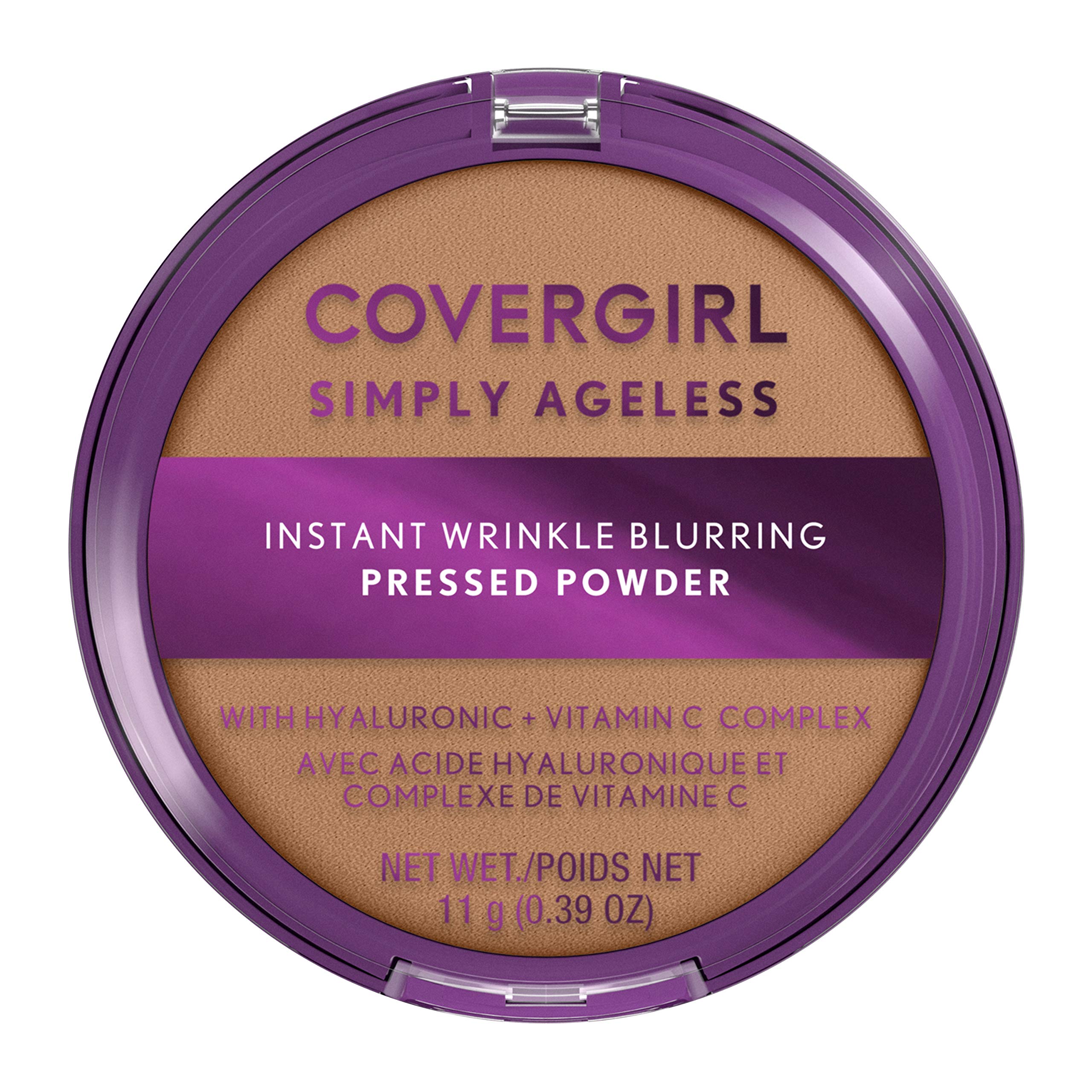 2 - Covergirl Simply Ageless Wrinkle Blurring Pressed Powder Soft Honey #255 (7916658360558)