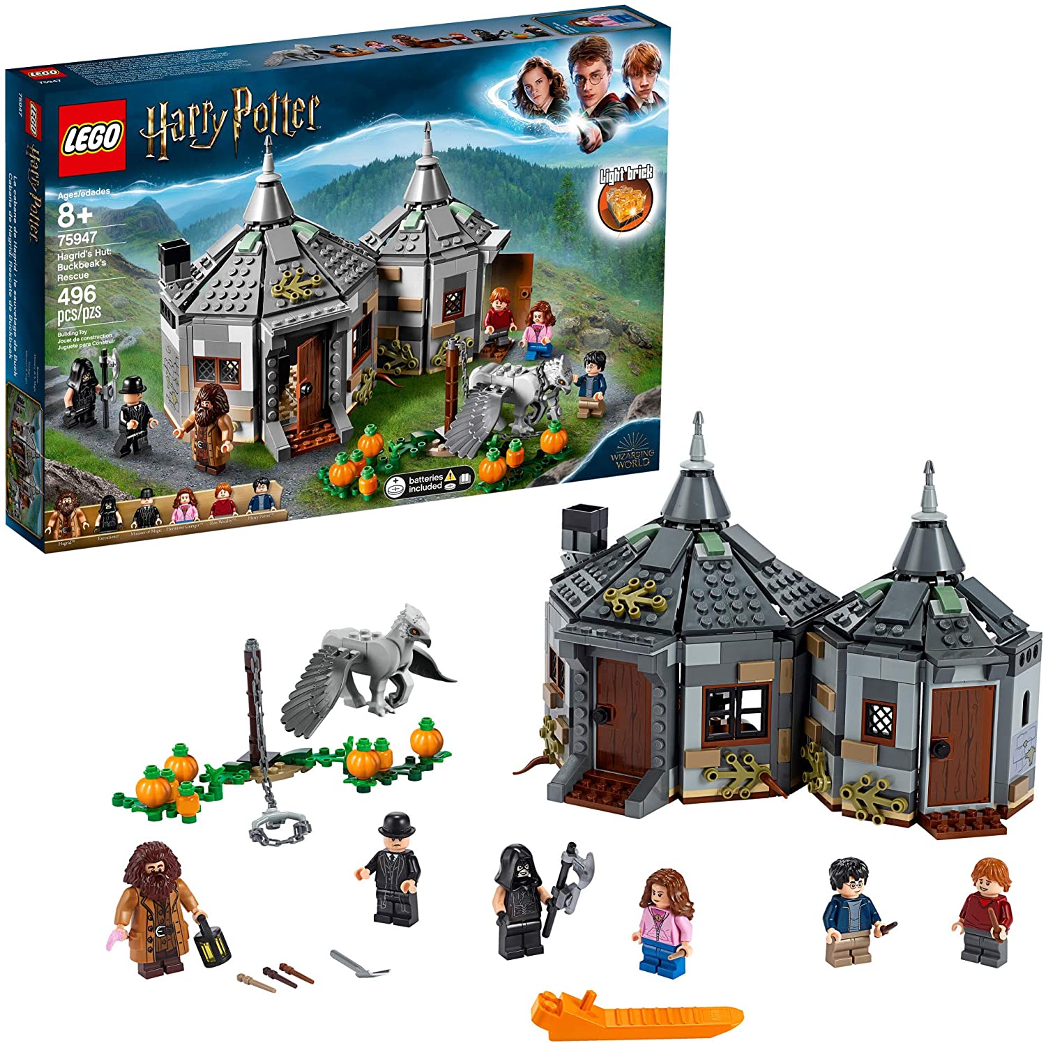 LEGO Harry Potter Hagrid's Hut: Buckbeak's Rescue 75947 Toy Hut Building Set (7331515597038)