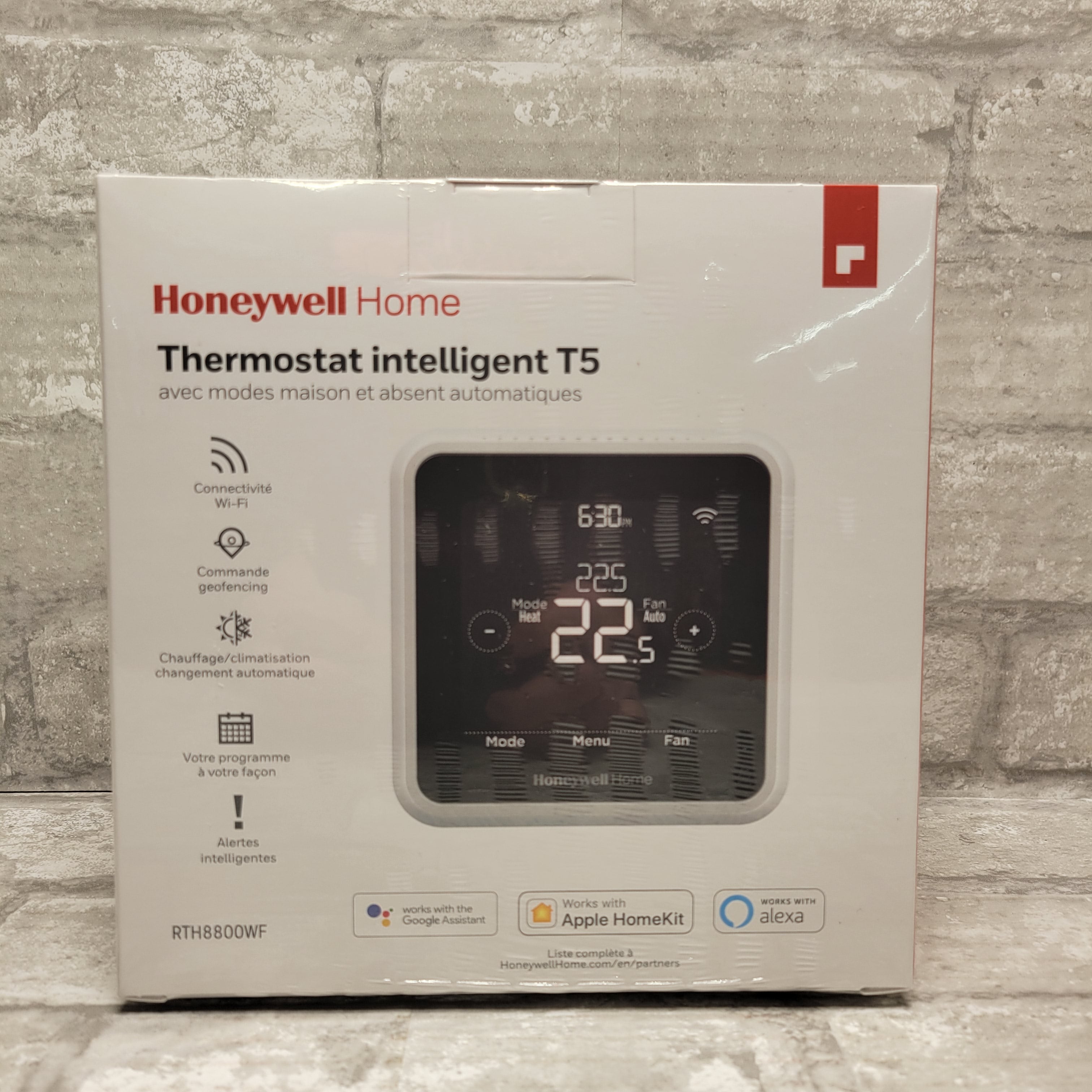 Honeywell t5 smart thermostat without c wire adapter rth8800wf2022
