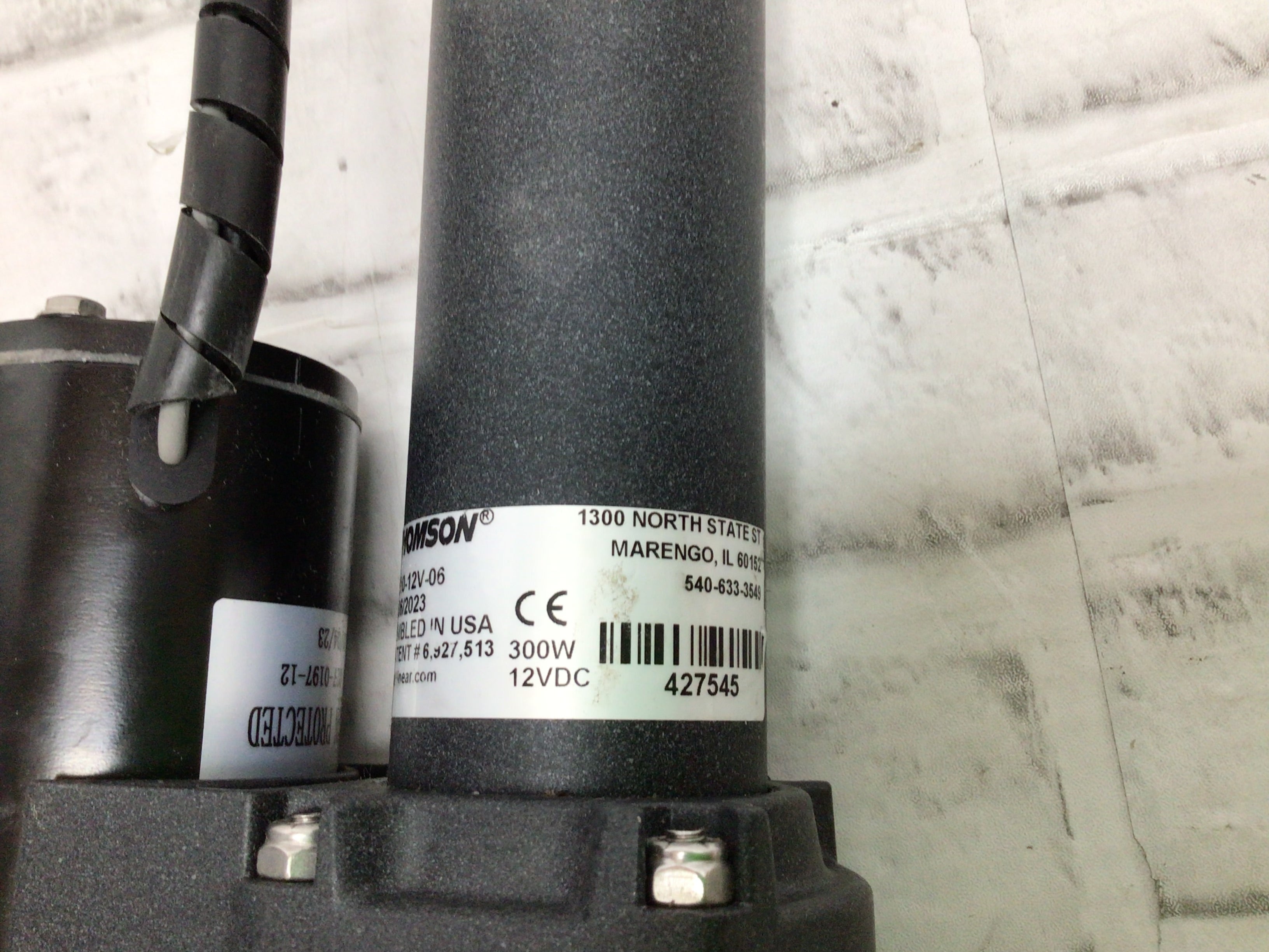Thomson K2xg10-12V-06 B-Track Linear Actuator,12Vdc,1200 Lb.,6 In **RE