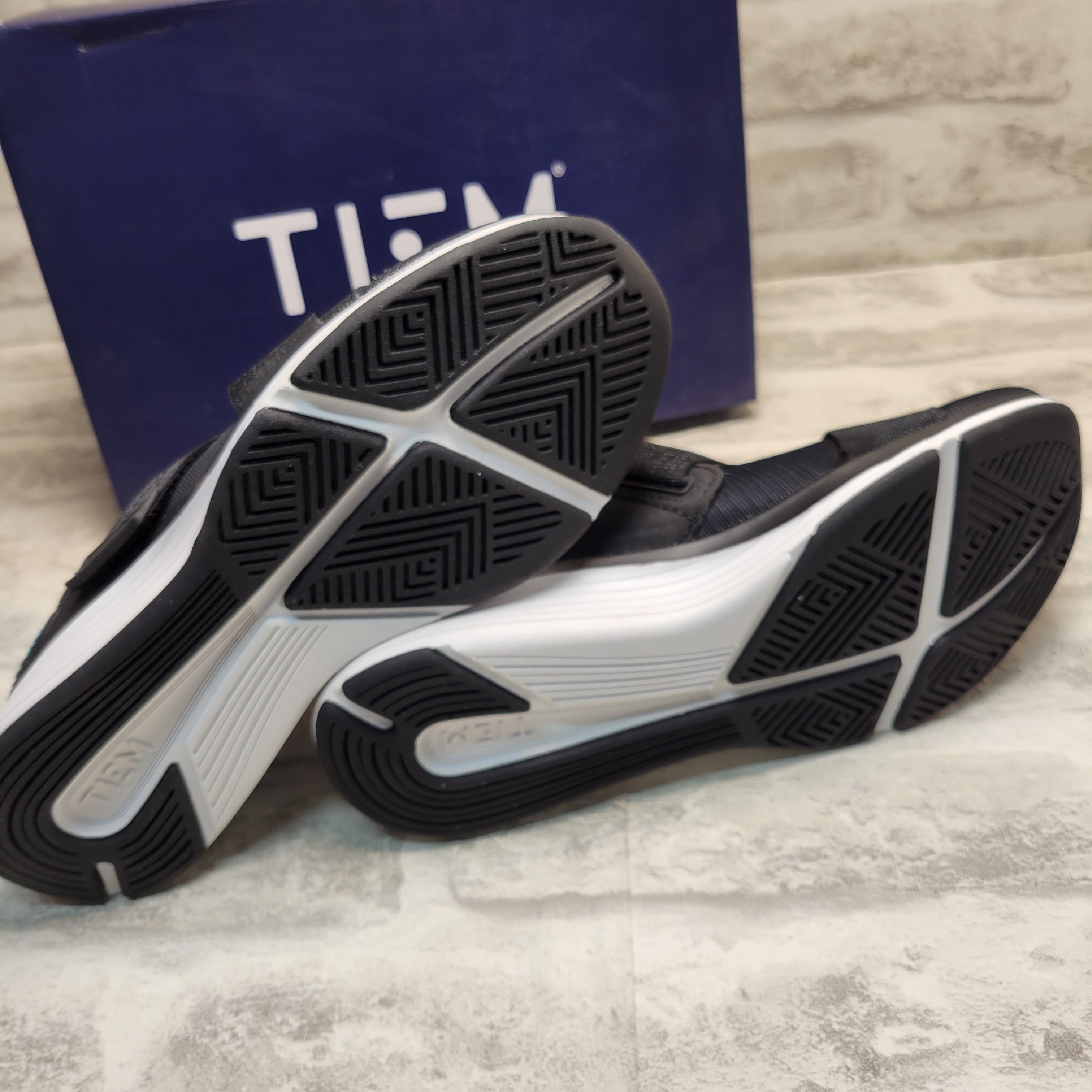 TIEM Latus Studio Fitness Cross-Training Sneaker (8, Jet Black) (7876402118894)