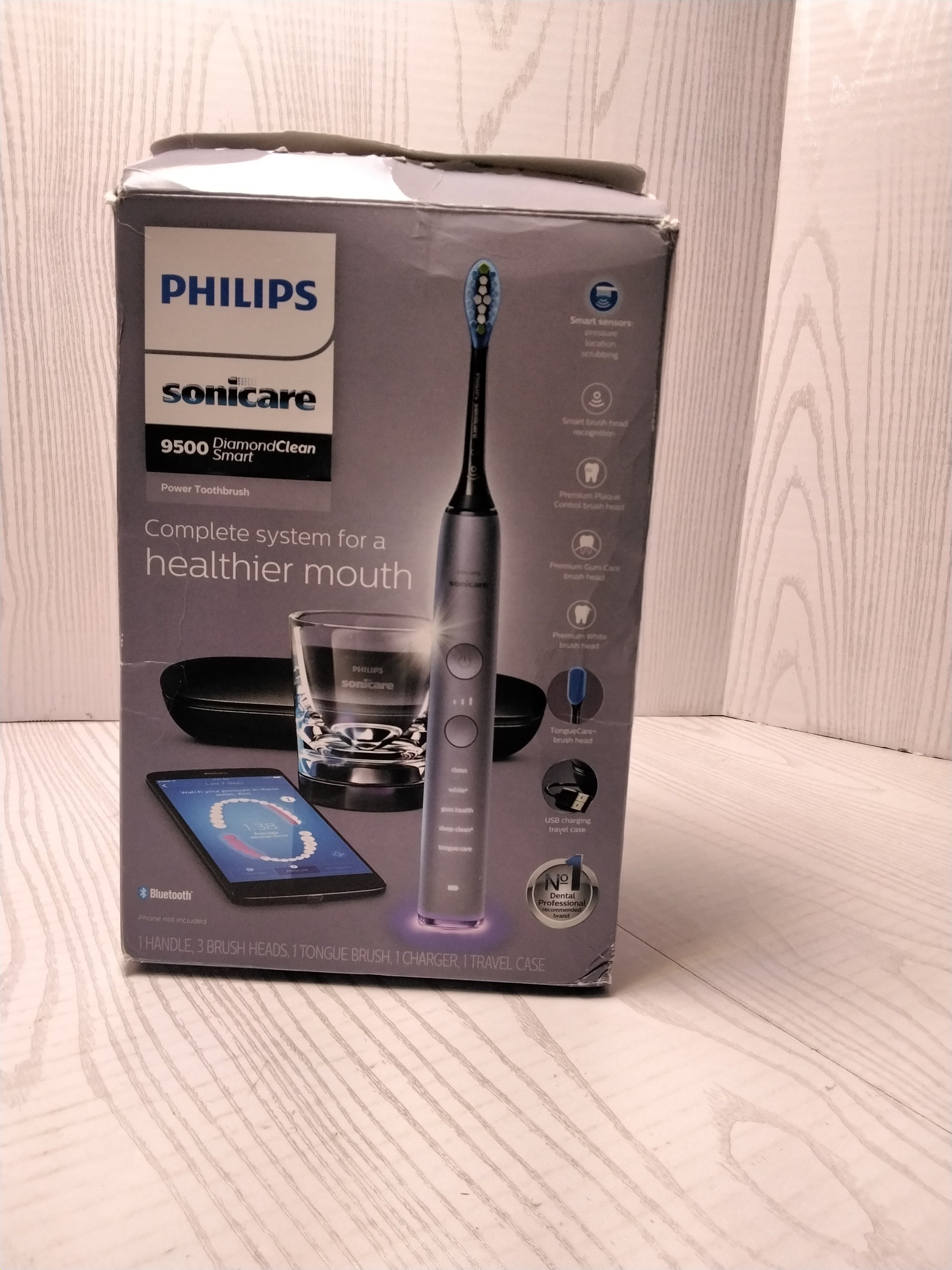 *FOR PARTS* Philips Sonicare DiamondClean Smart 9500 Electric Toothbrush, HX9924 (7869894492398)