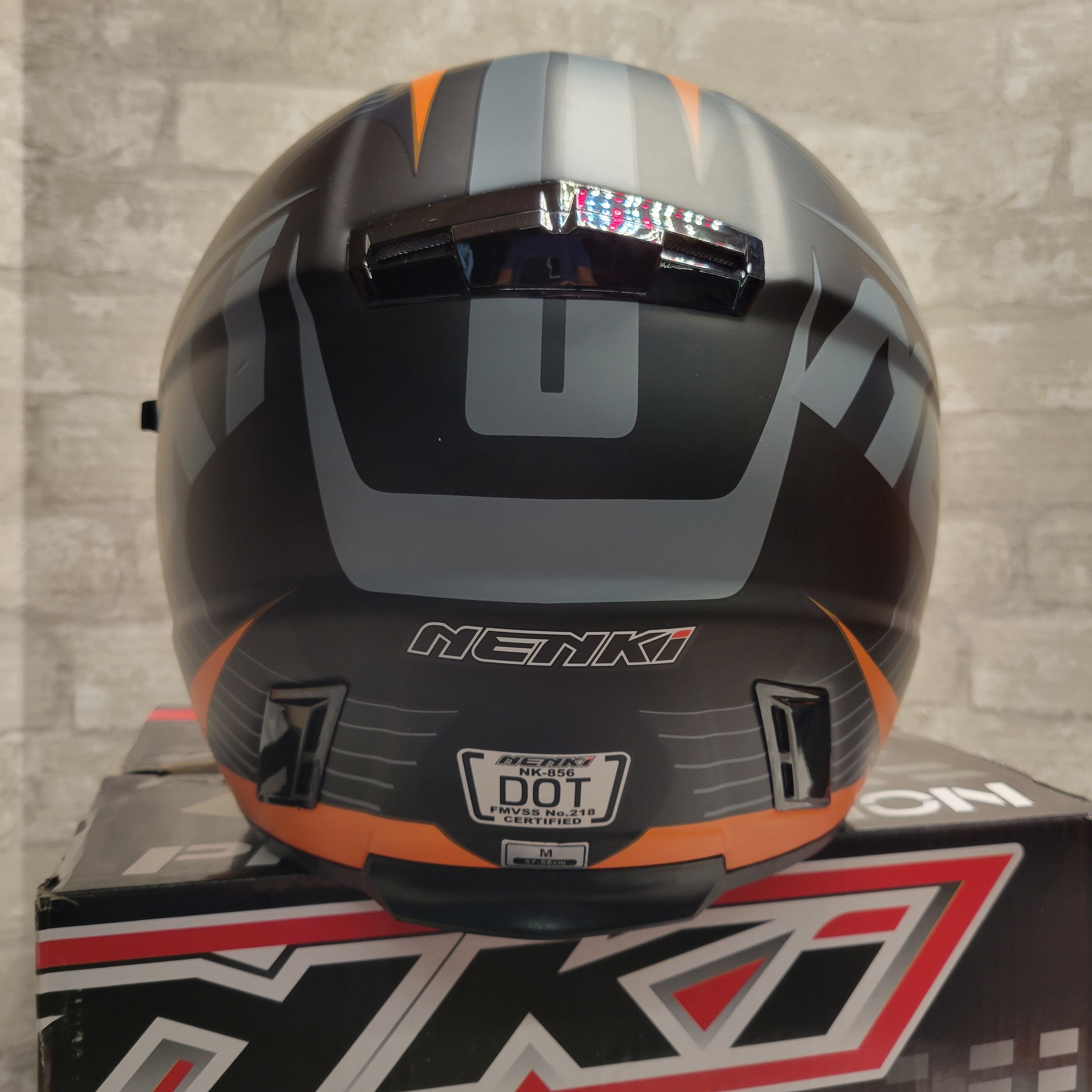 Full Face Motorcycle Helmet Dual Visor Sun Shield and Tinited Red Visor (8096468500718)