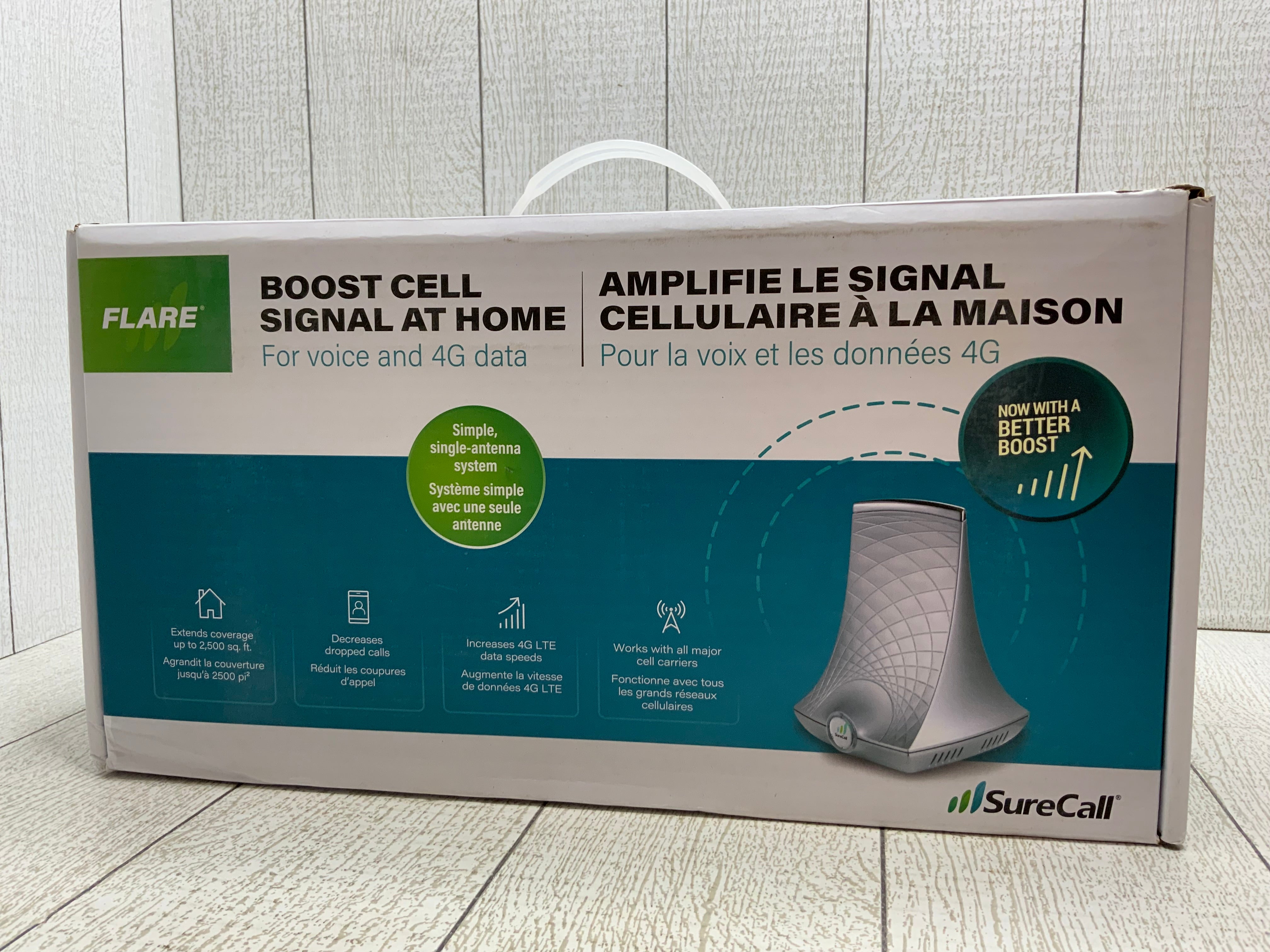 SureCall Flare 3.0 Cell Phone Signal Booster for Home & Office up to 3500 sq ft (8026660471022)