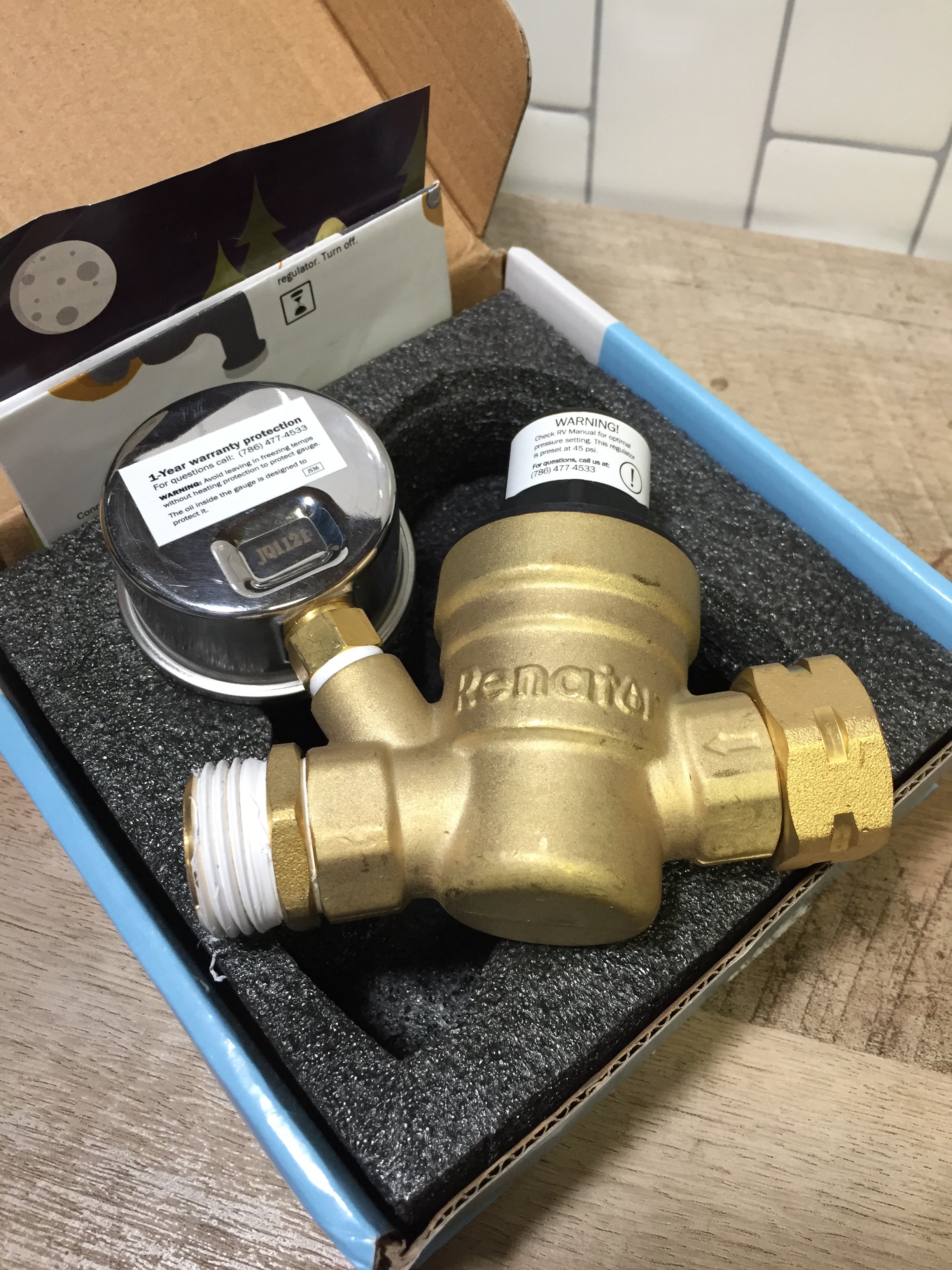 Renator M110660R Water Pressure Regulator Valve. Brass Leadfree