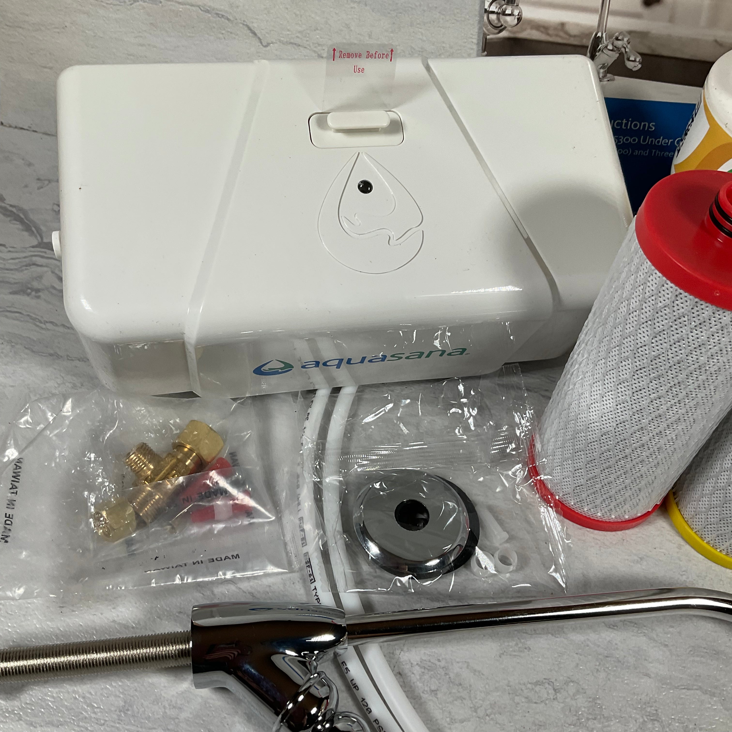 Aquasana AQ5200.56 2Stage Under Sink Water Filter System with Chrome