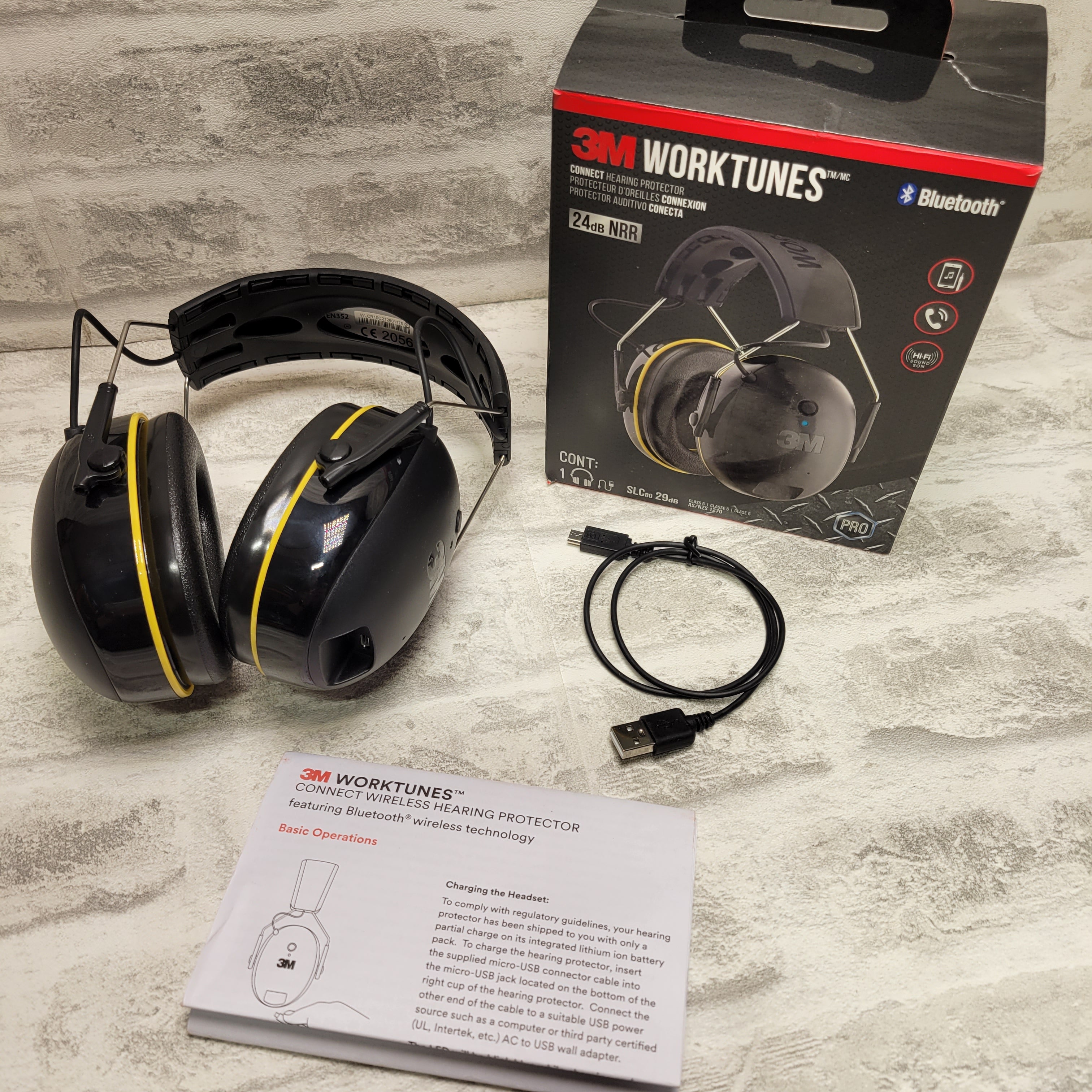 3M WorkTunes Connect Hearing Protector with Bluetooth Technology (7602385060078)