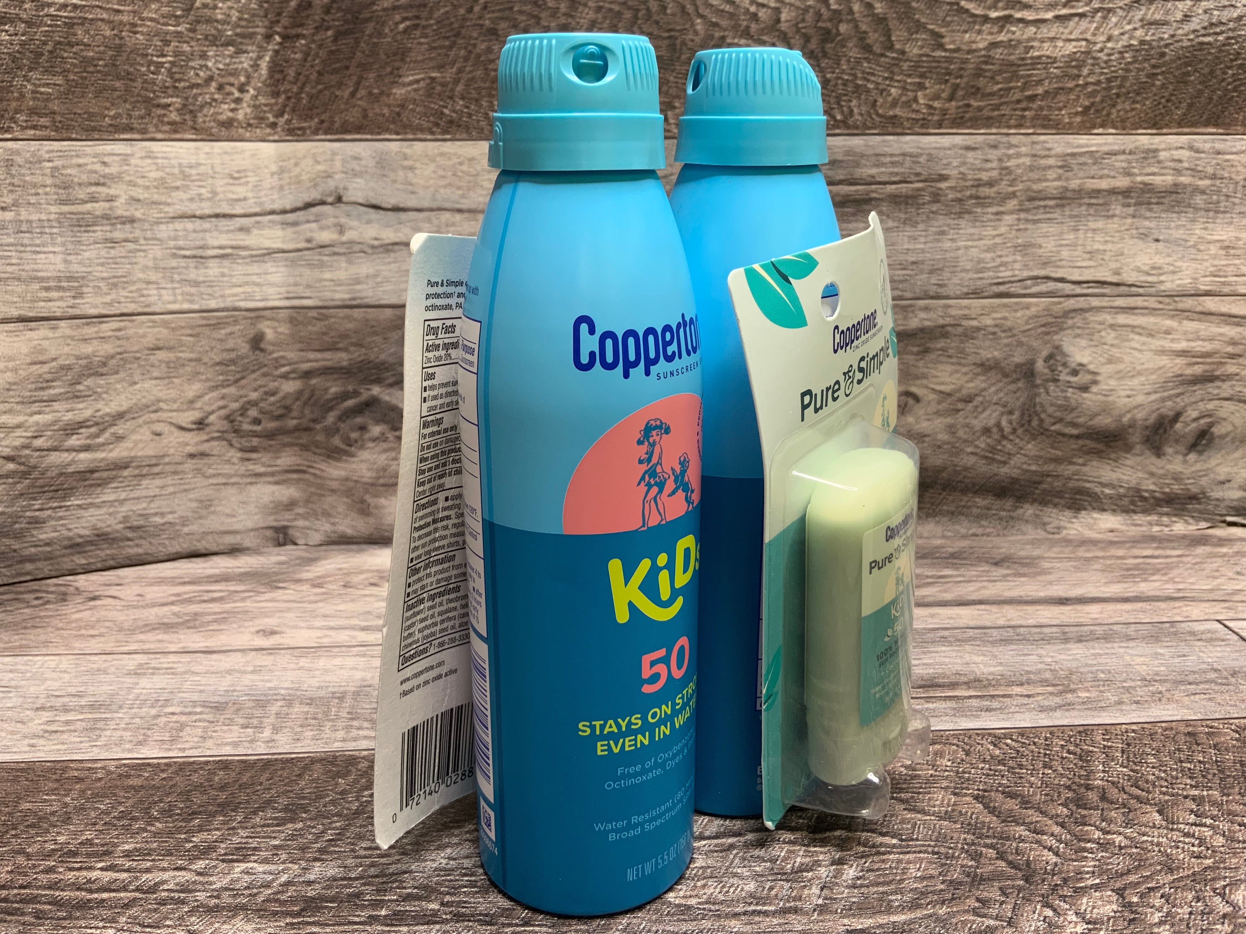 Coppertone Kids Sunscreen Spray SPF 50 + Kids Sunscreen Stick SPF 50 *LOT OF 2* (8202139566318)